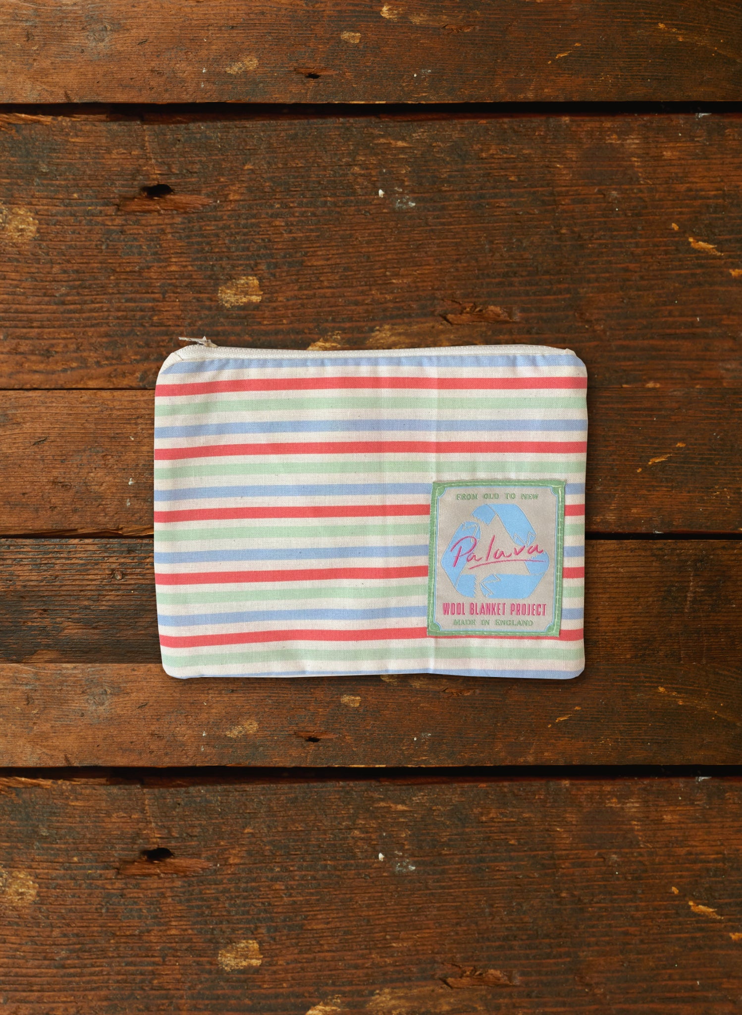 Zip Pouch -Small - Multi Stripe