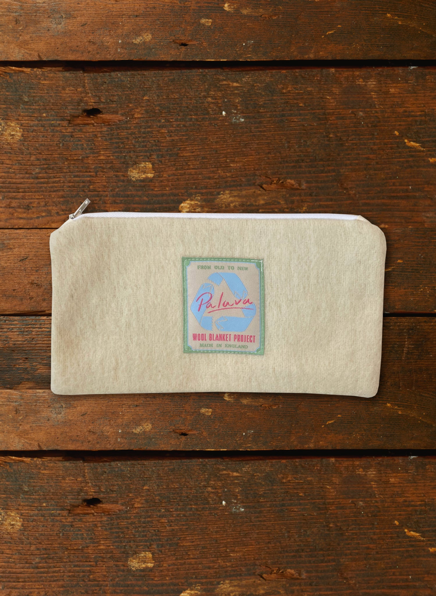 Zip Pouch - Medium - Ivory Coral Migration