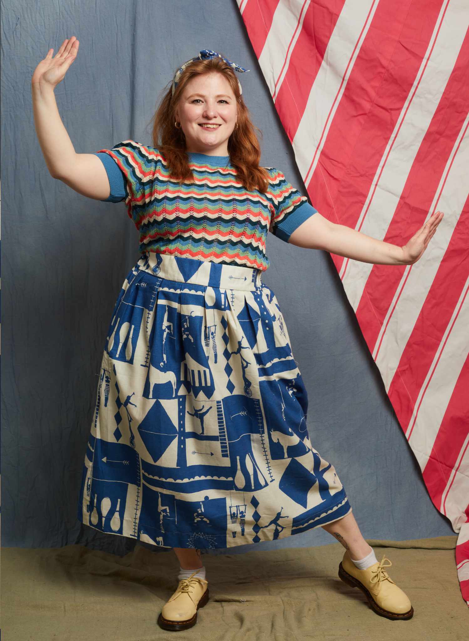 Florence Skirt - Blue Circus Sports