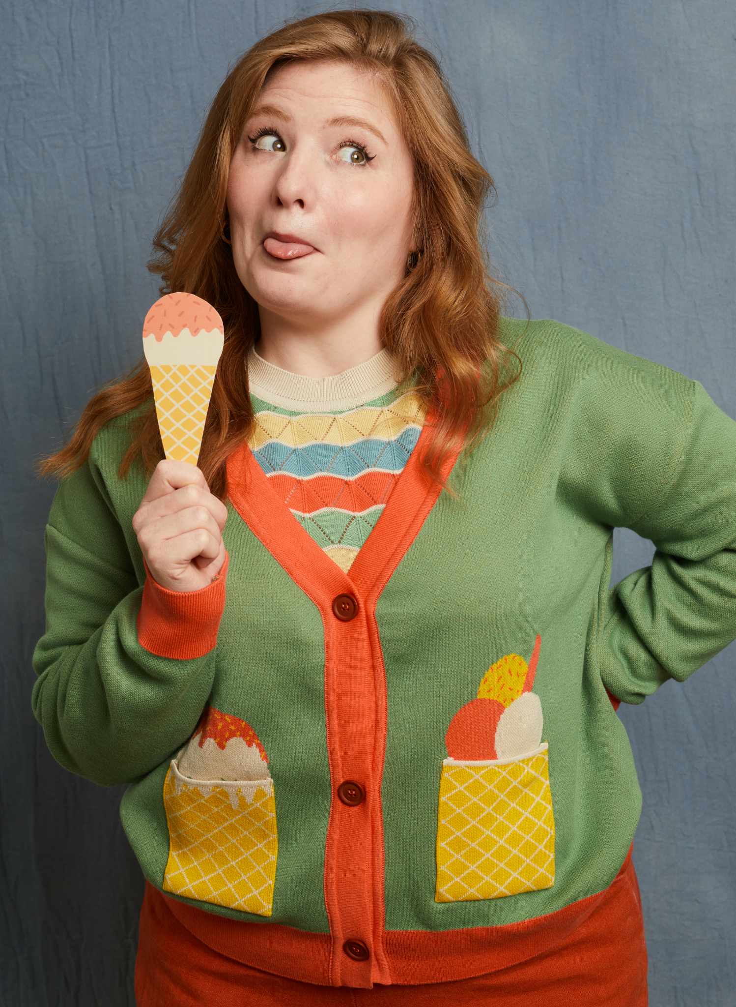George - Green Ice Cream Cardigan