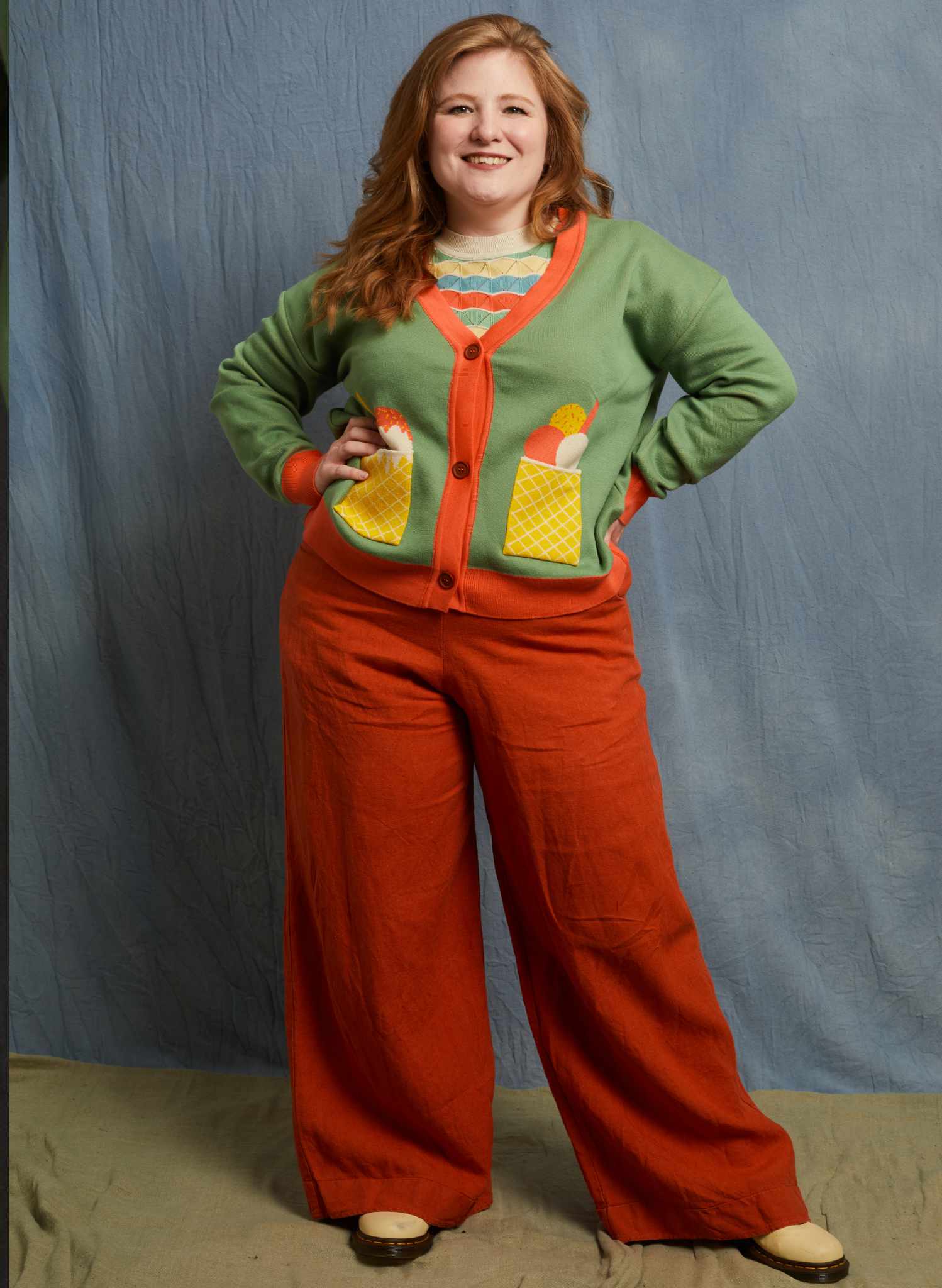 George - Green Ice Cream Cardigan