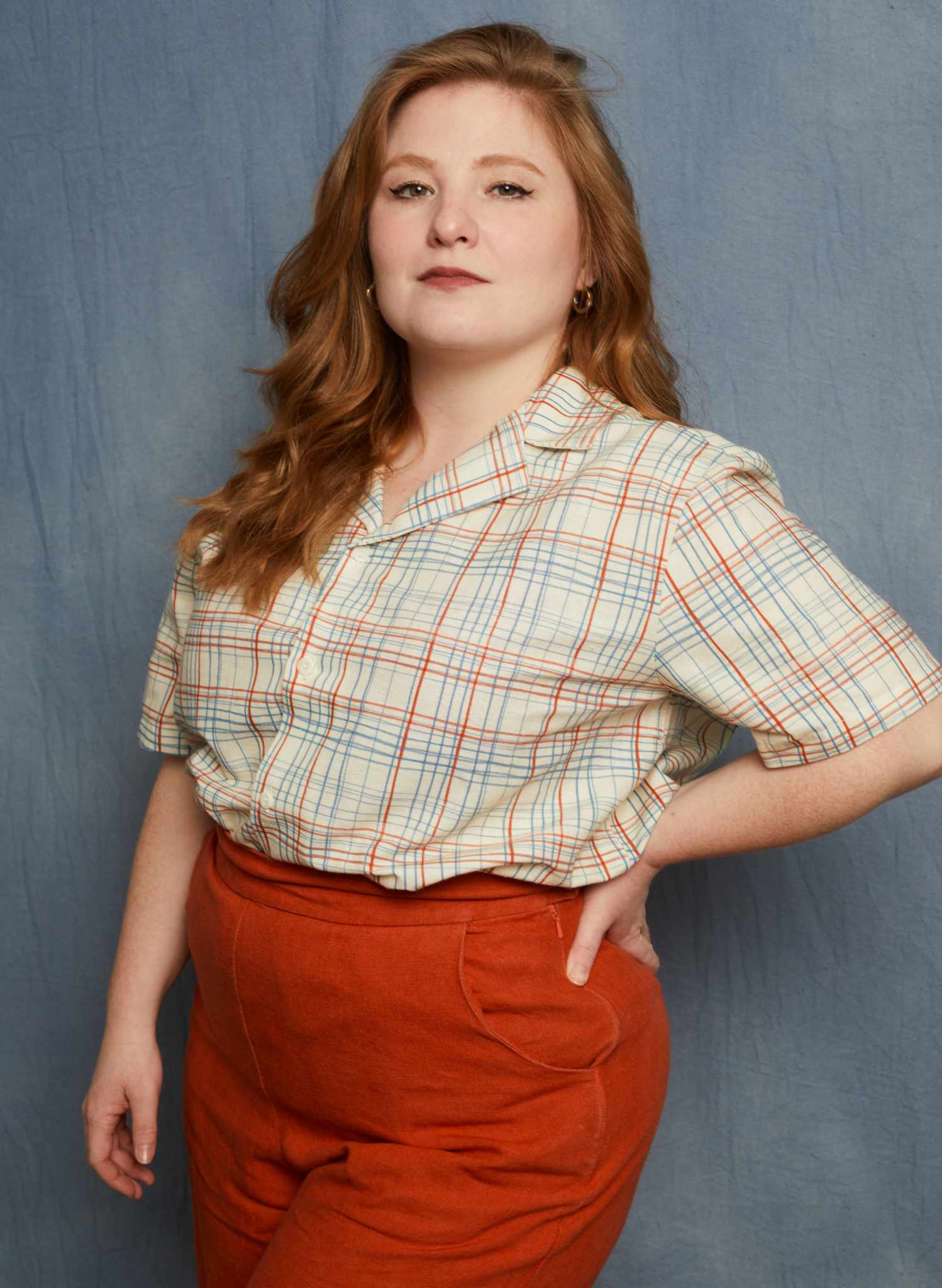 Kit Shirt - Cream Folk Check