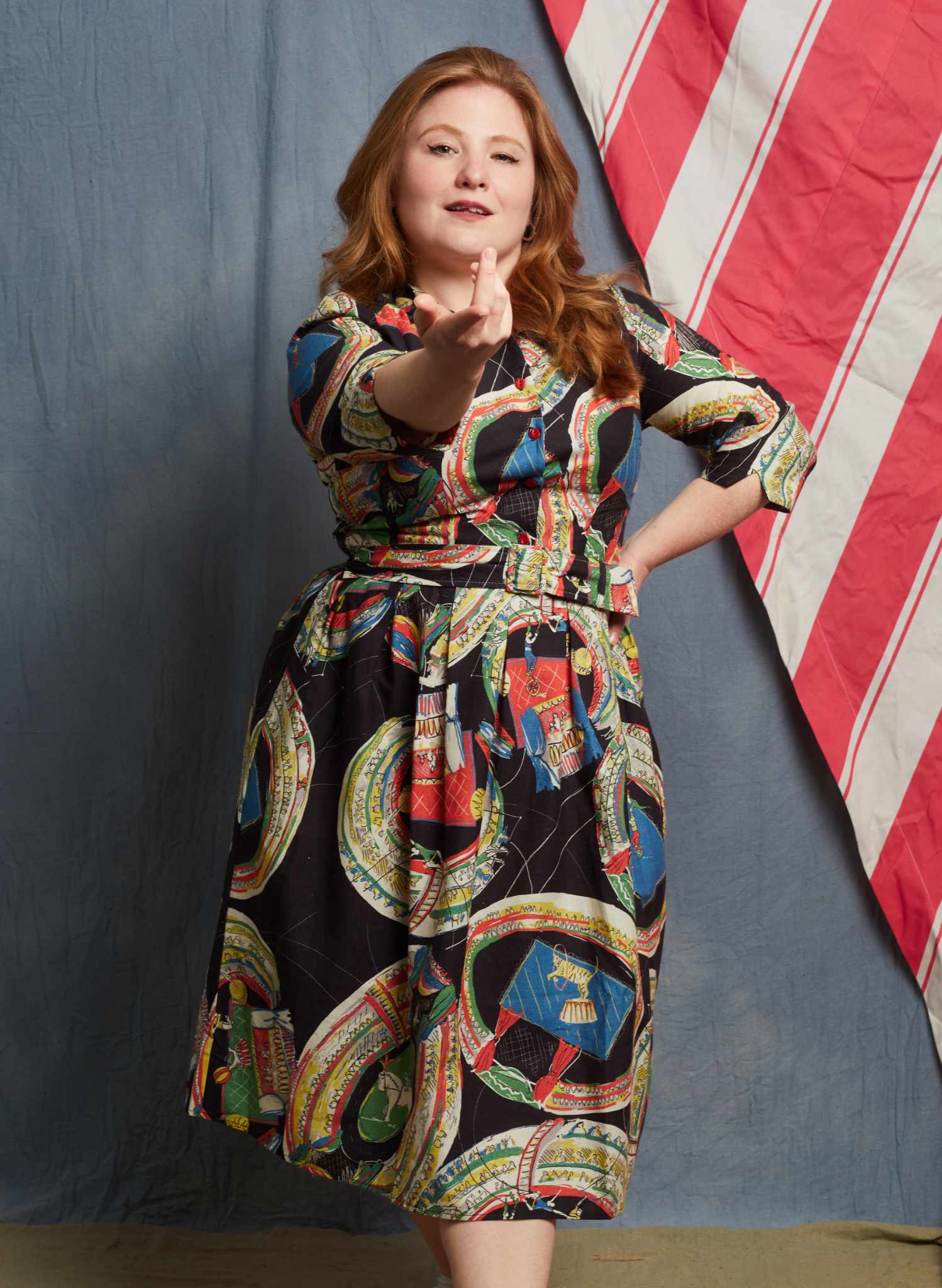 Cynthia Dress - Black Big Top