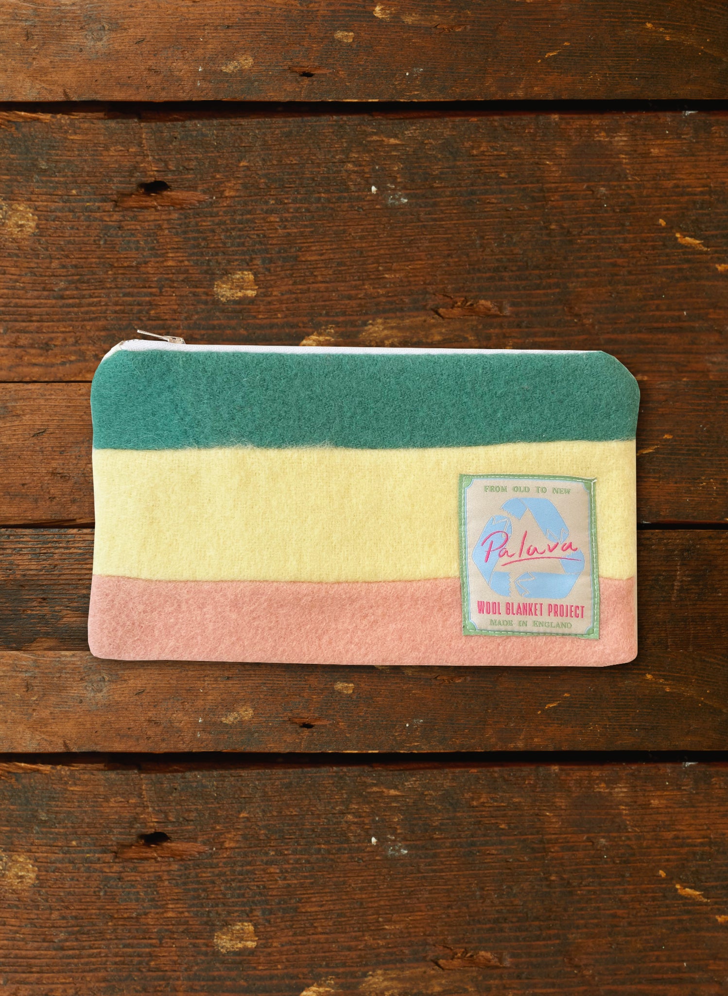 Zip Pouch - Medium - Cream Coral Reef