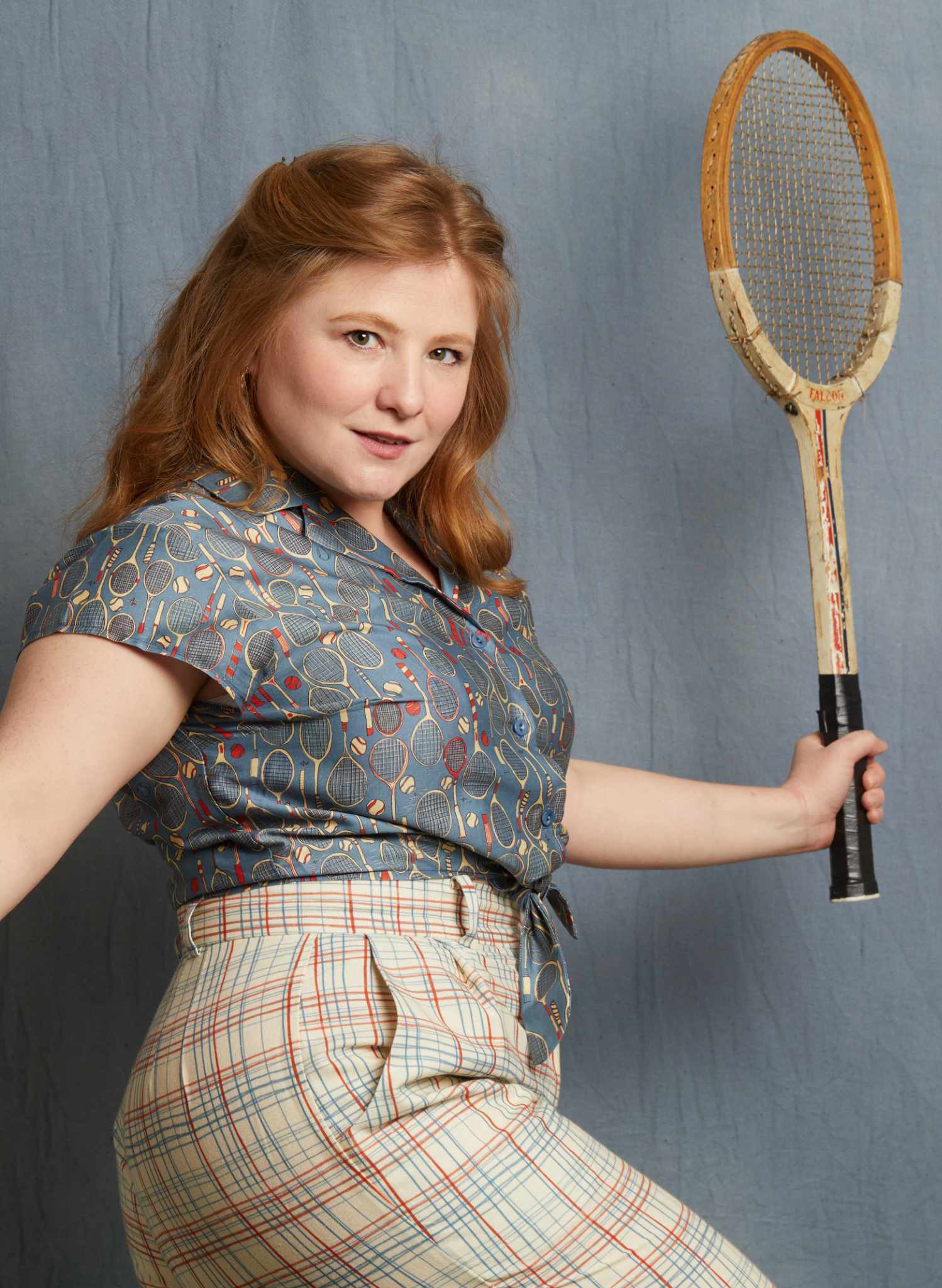 Peggy Top - Blue Tennis