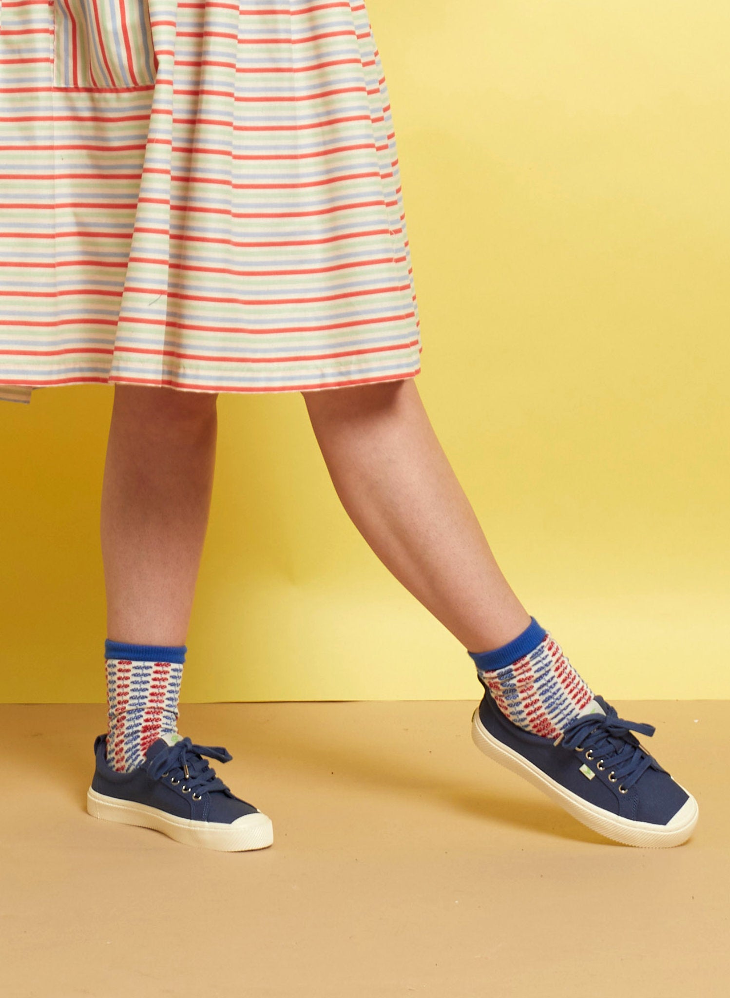 Ankle Socks - Tricolore Pinecone