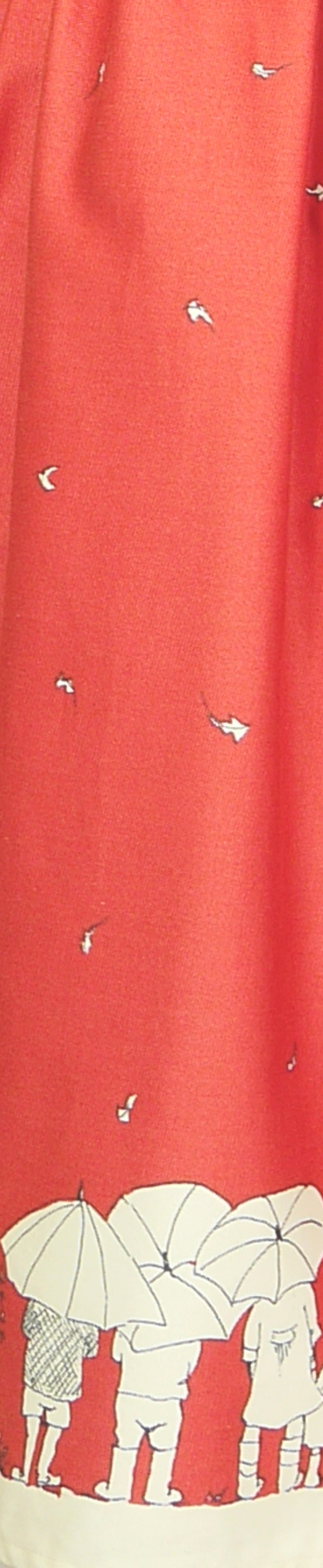 Remnant - 86cm x 150cm - Aunt Eva Red - Twill