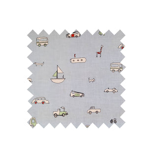 Fabric Remnant - Vehicle Print | 100% Cotton | Zero Waste