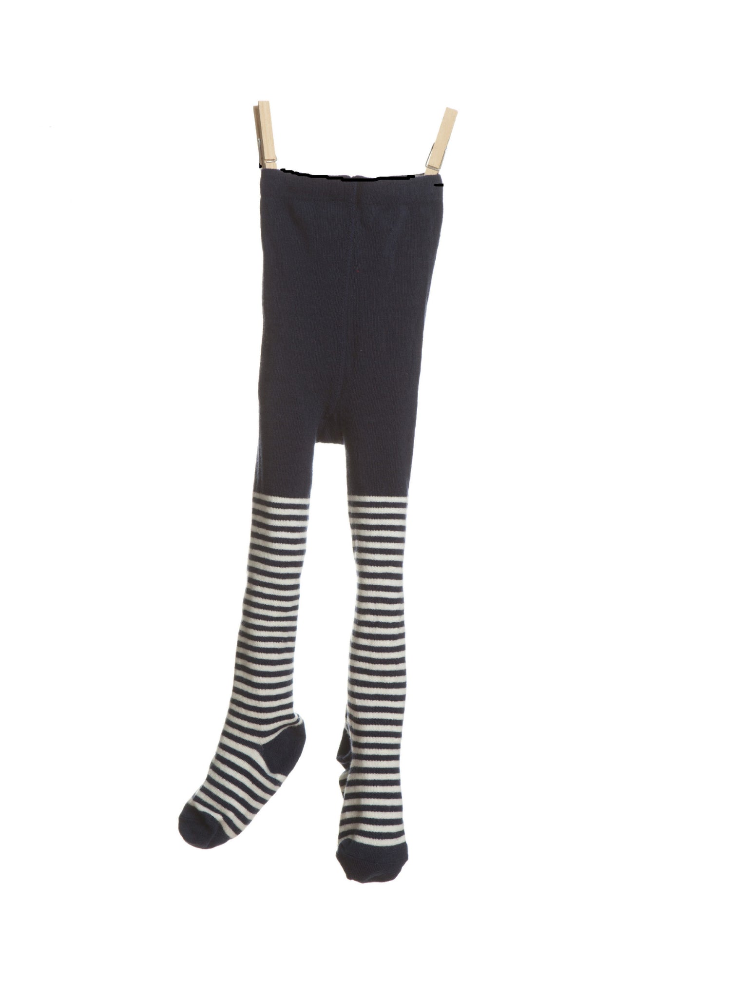 Baby Tights - Navy / Cream Stripe