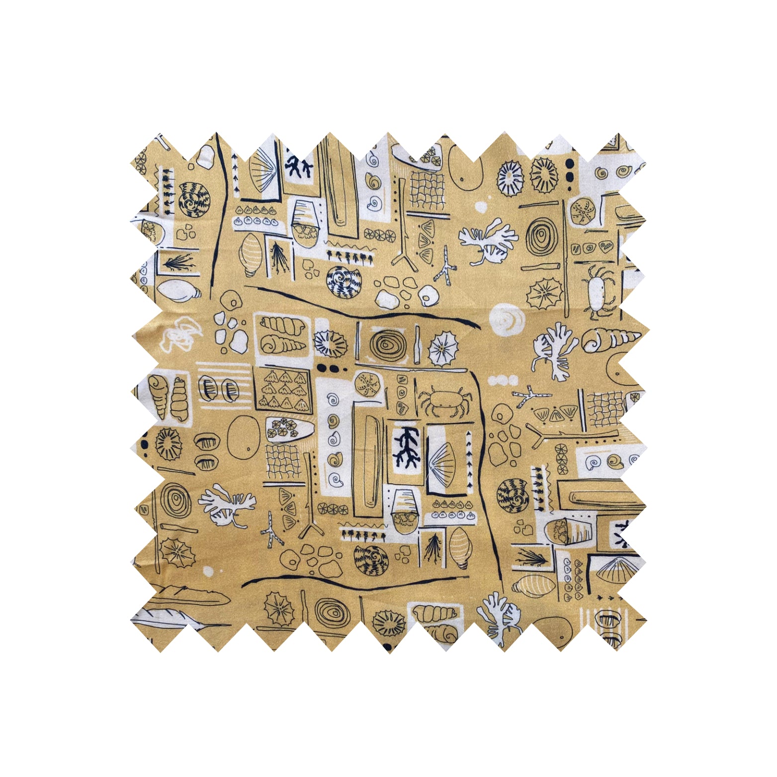 Remnant - 100x110cm - Cream Sand Beach Comber - Tencel