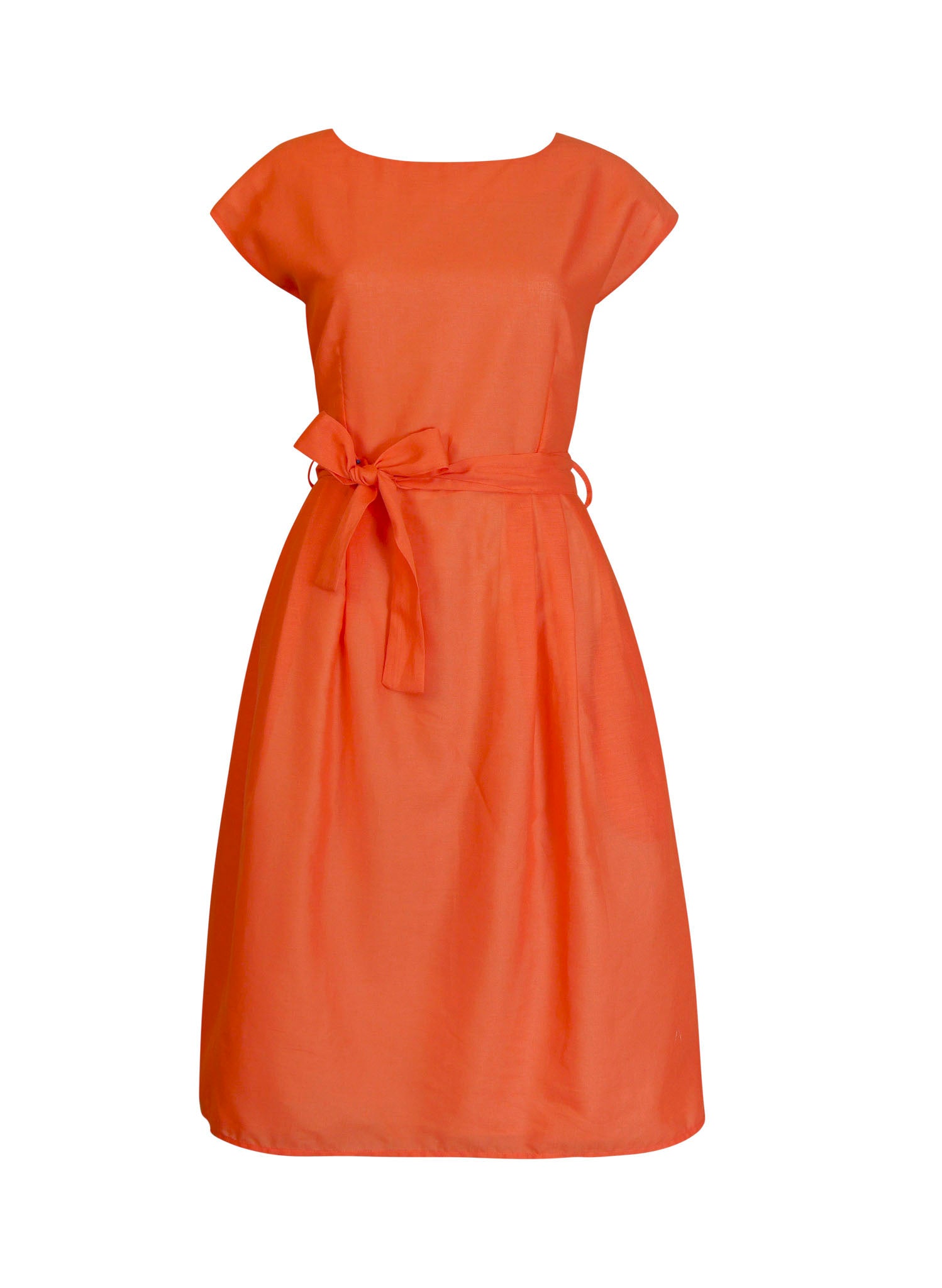 Remnant - 90cmx134cm - Plain Coral Fabric - Cotton