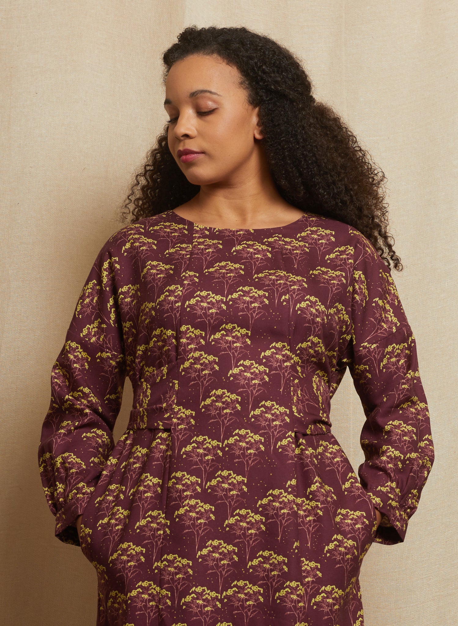 Beryl - Blackcurrant Tansy Dress