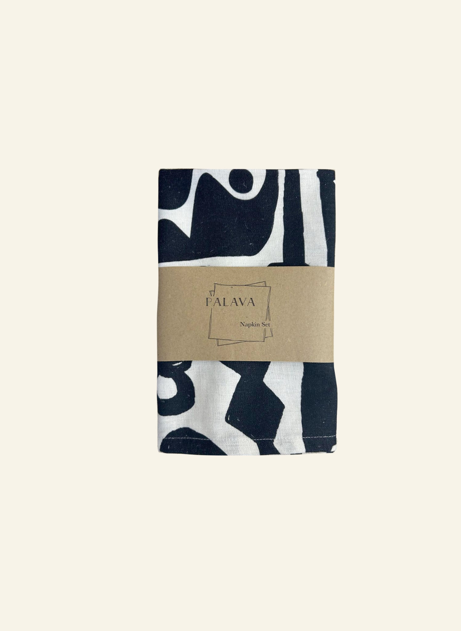 Napkin Set - Black Cave