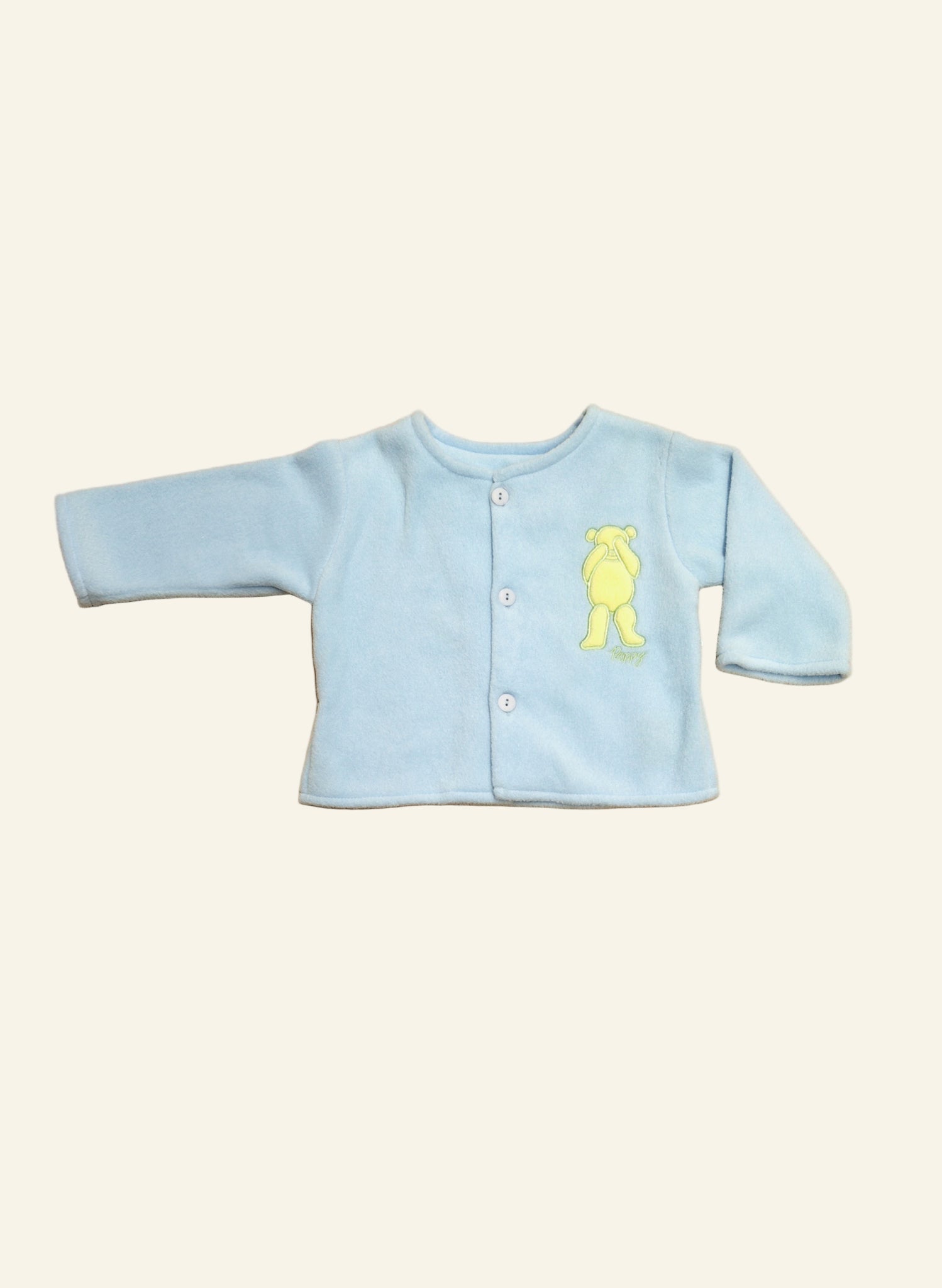 Children's Jacket - no collar - Teddy - Baby Blue