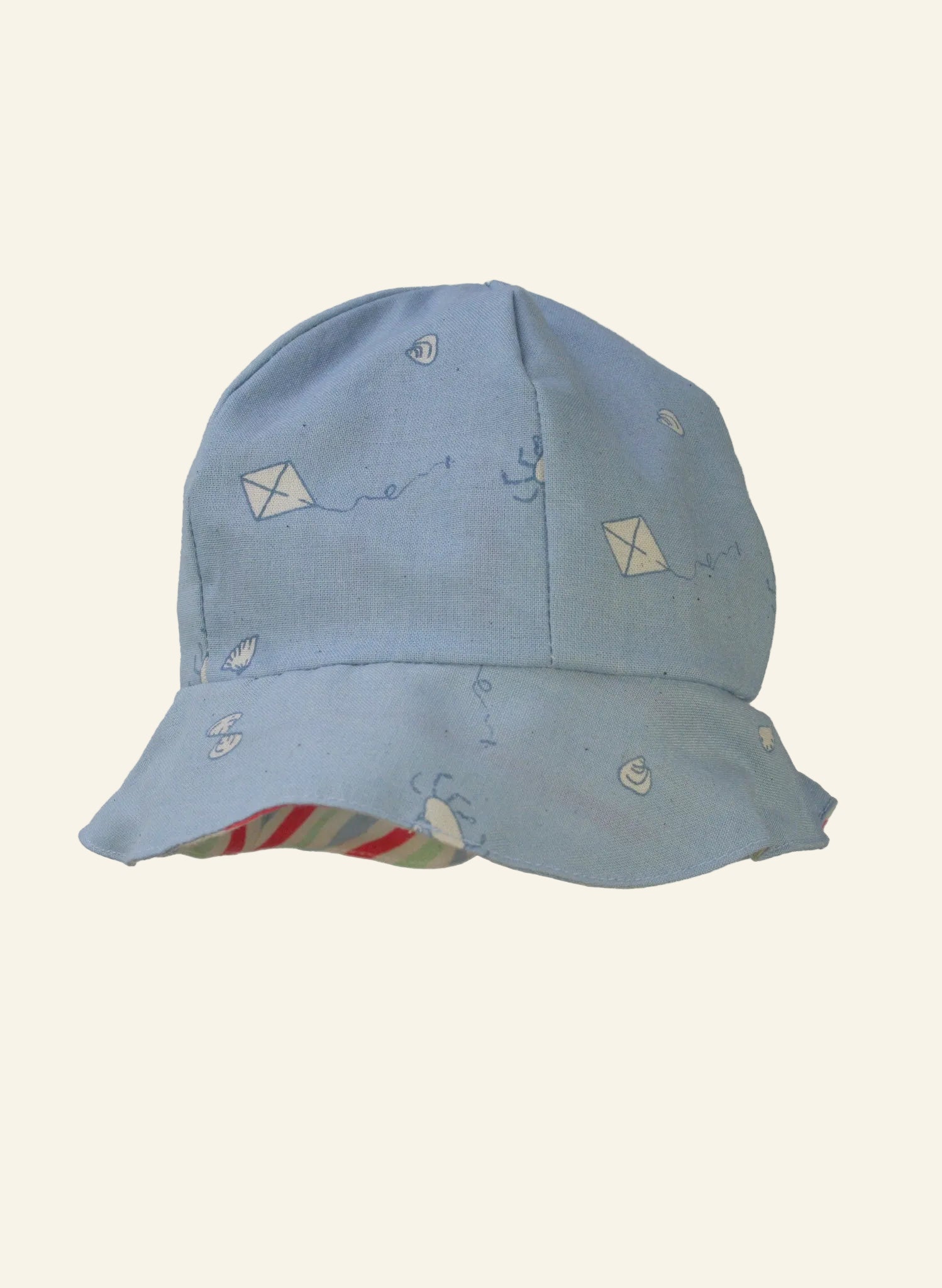 Vintage Palava Kids - Reversible Sun Hat - Seaside/Stripe