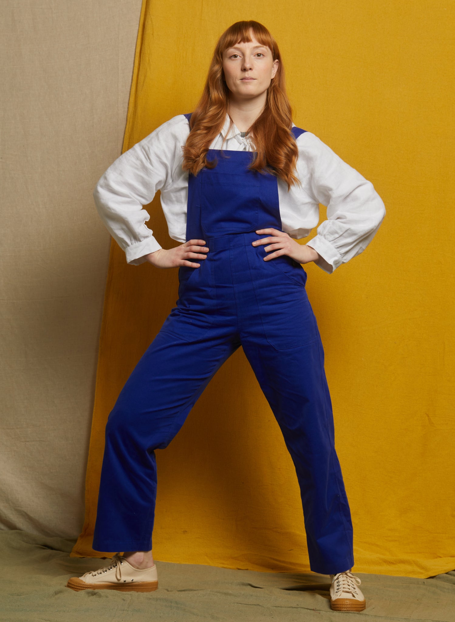 Bonnie Dungarees - Cobalt Blue