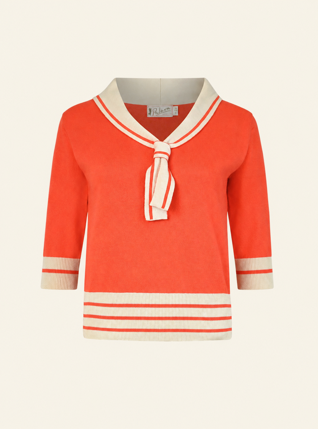 Archive Sale - Size S - Sailor Hot Coral (Longer Sleeve)