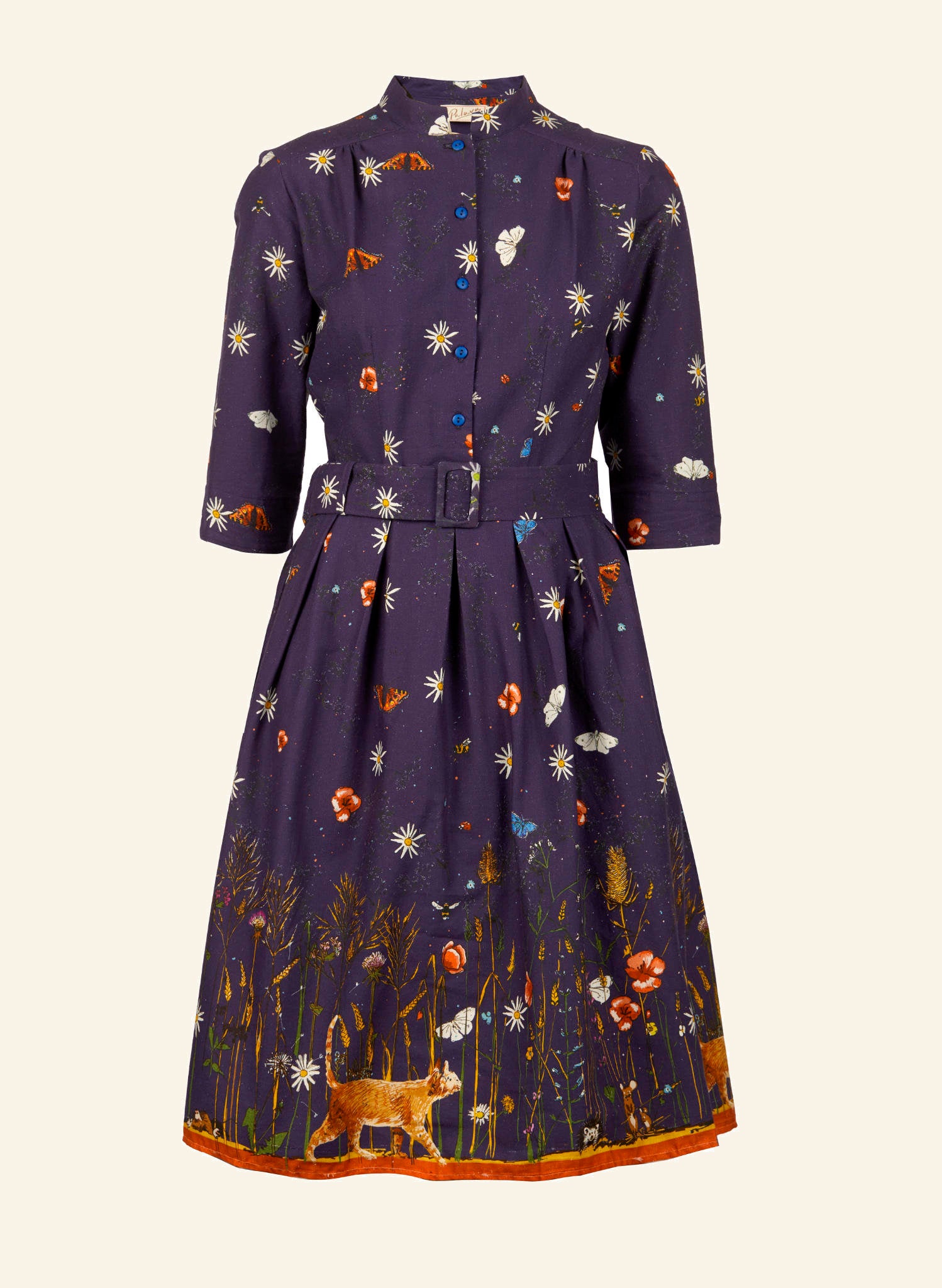 Cynthia Dress - Navy Cornfield