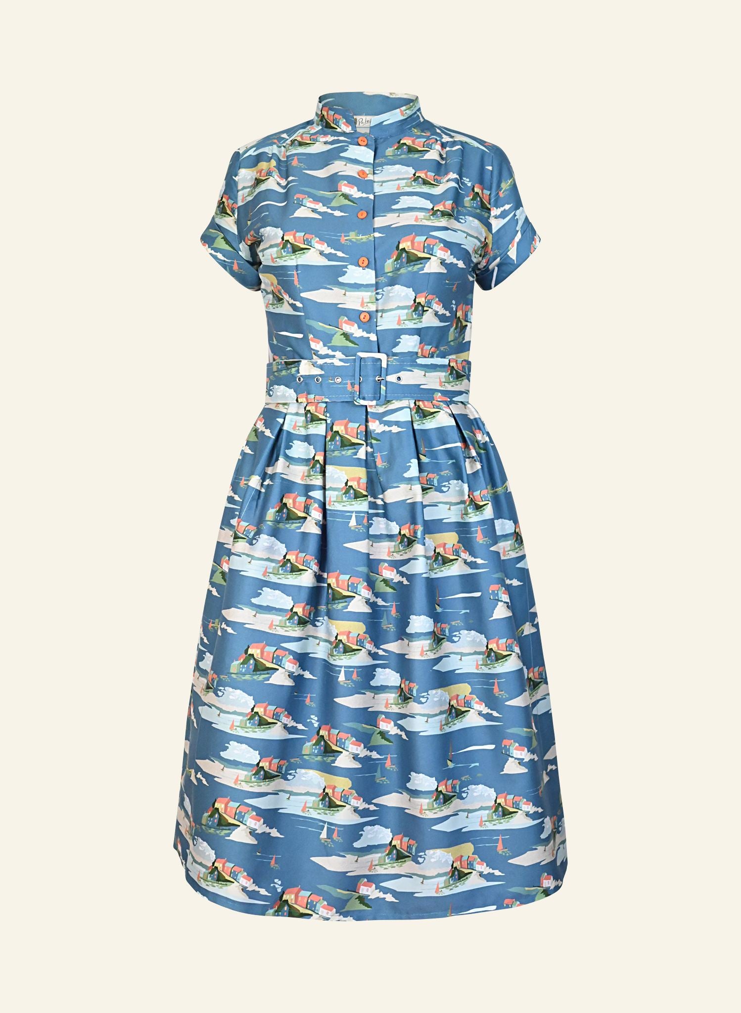 Louise Dress - Blue Robin Hood's Bay