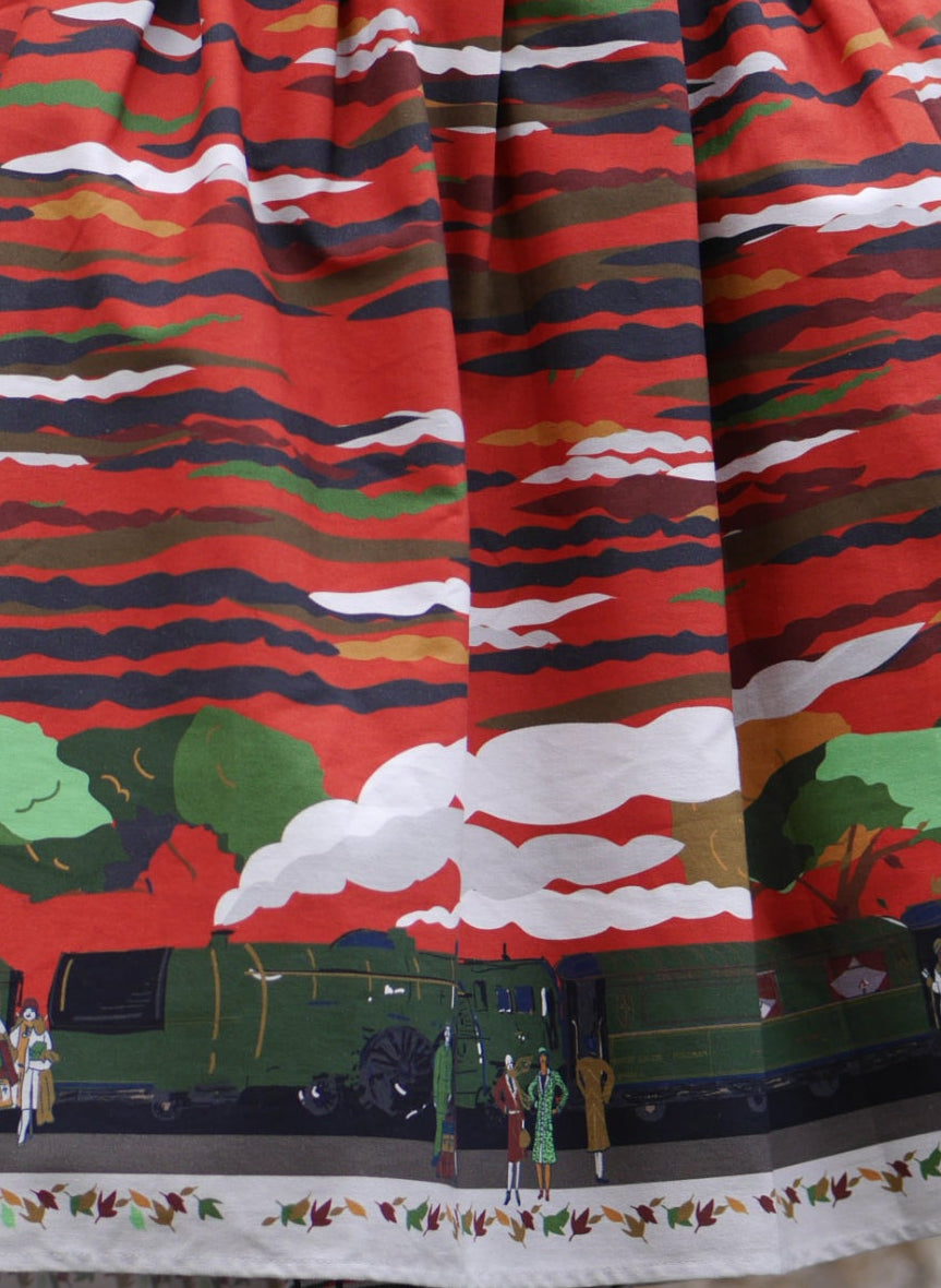 Cynthia Dress - Rust Flying Scotsman