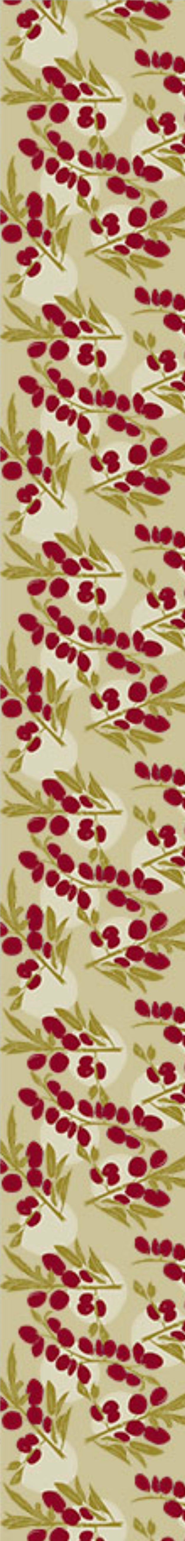 Remnant - 47x126cm - Damson Cream - Tencel