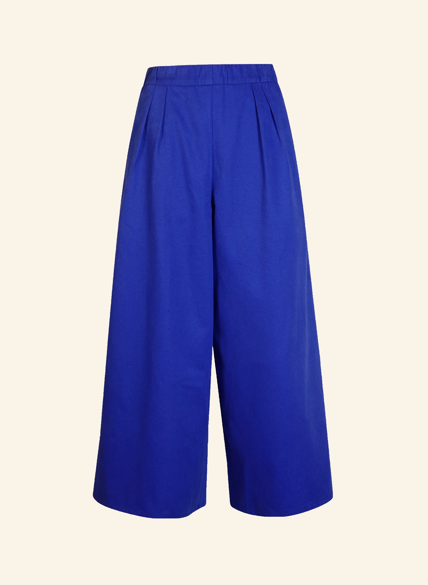Edith Cropped Trousers - Blue Workwear