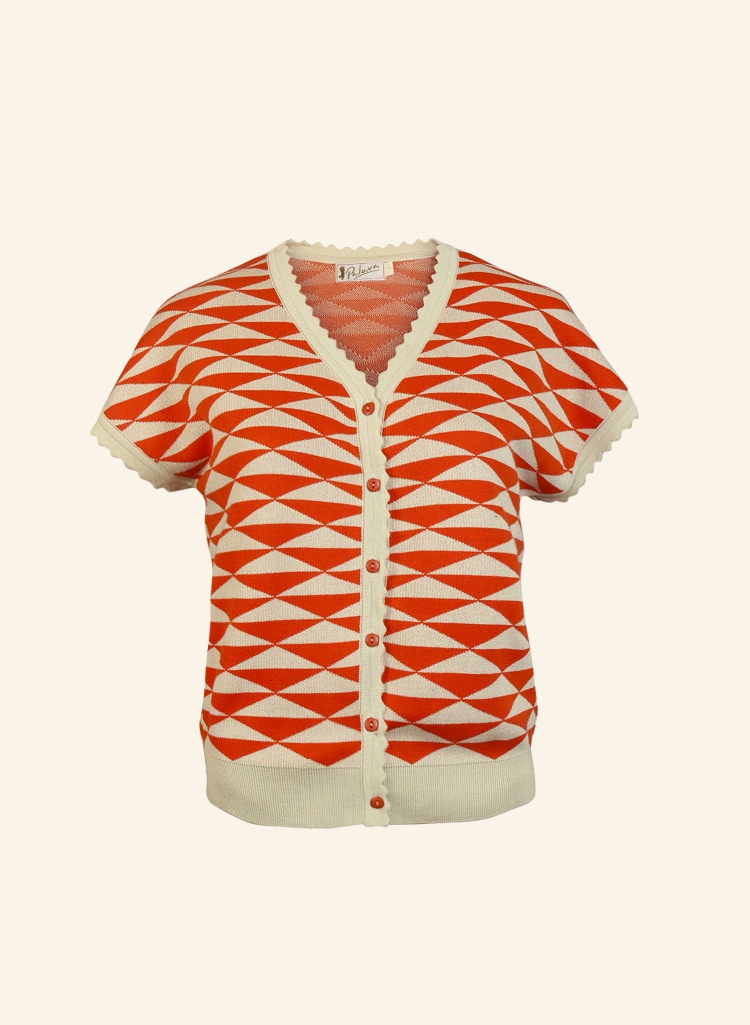 Emma Knitted Cotton Top - Red Sails