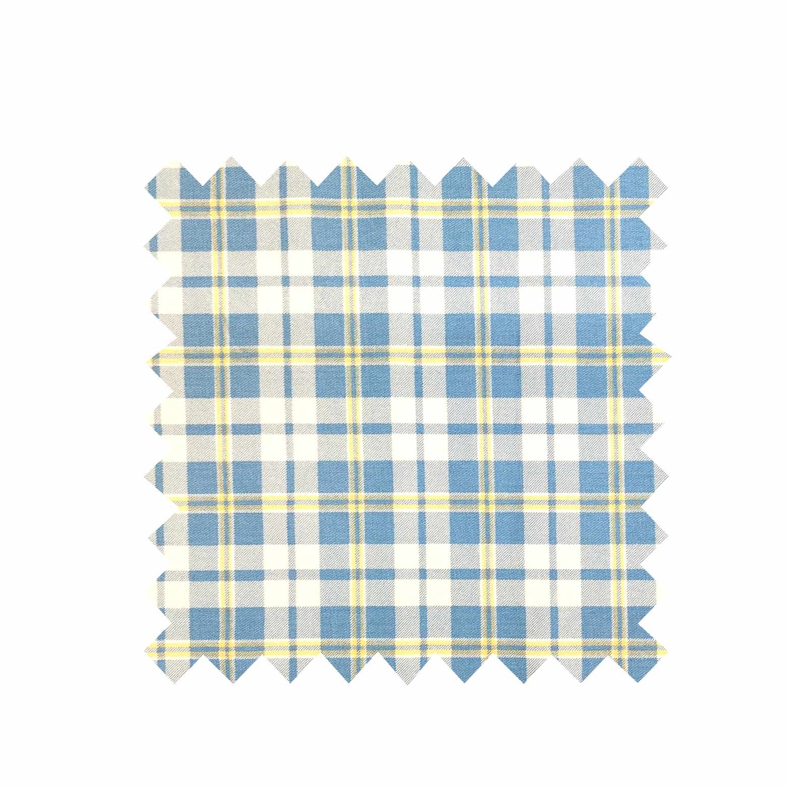 Blue Check Fabric - Cotton