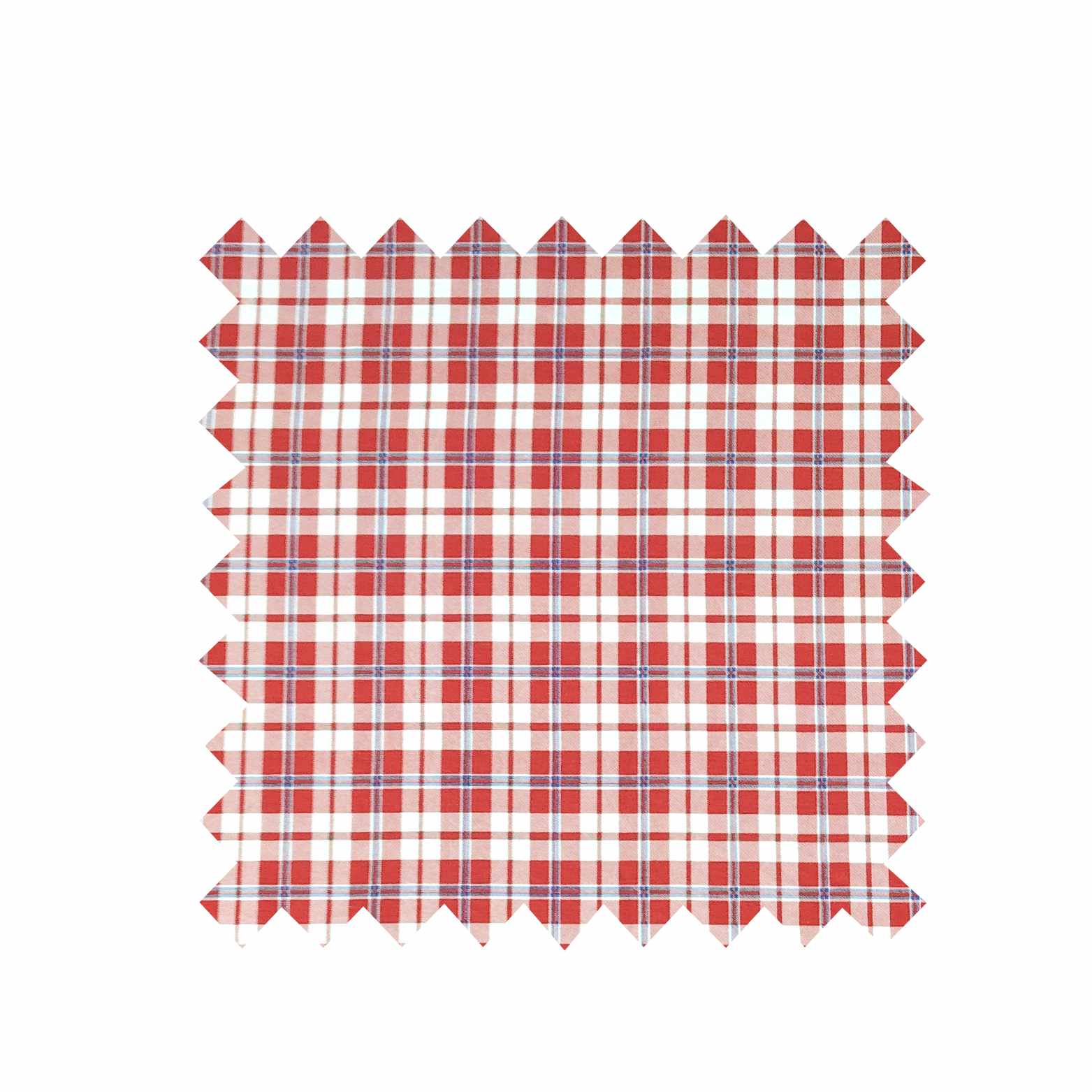 Red Check Fabric - Cotton