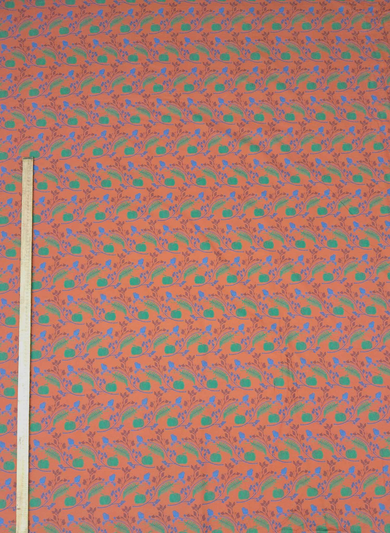 Rust Hedgerow - Organic Cotton - Fabric