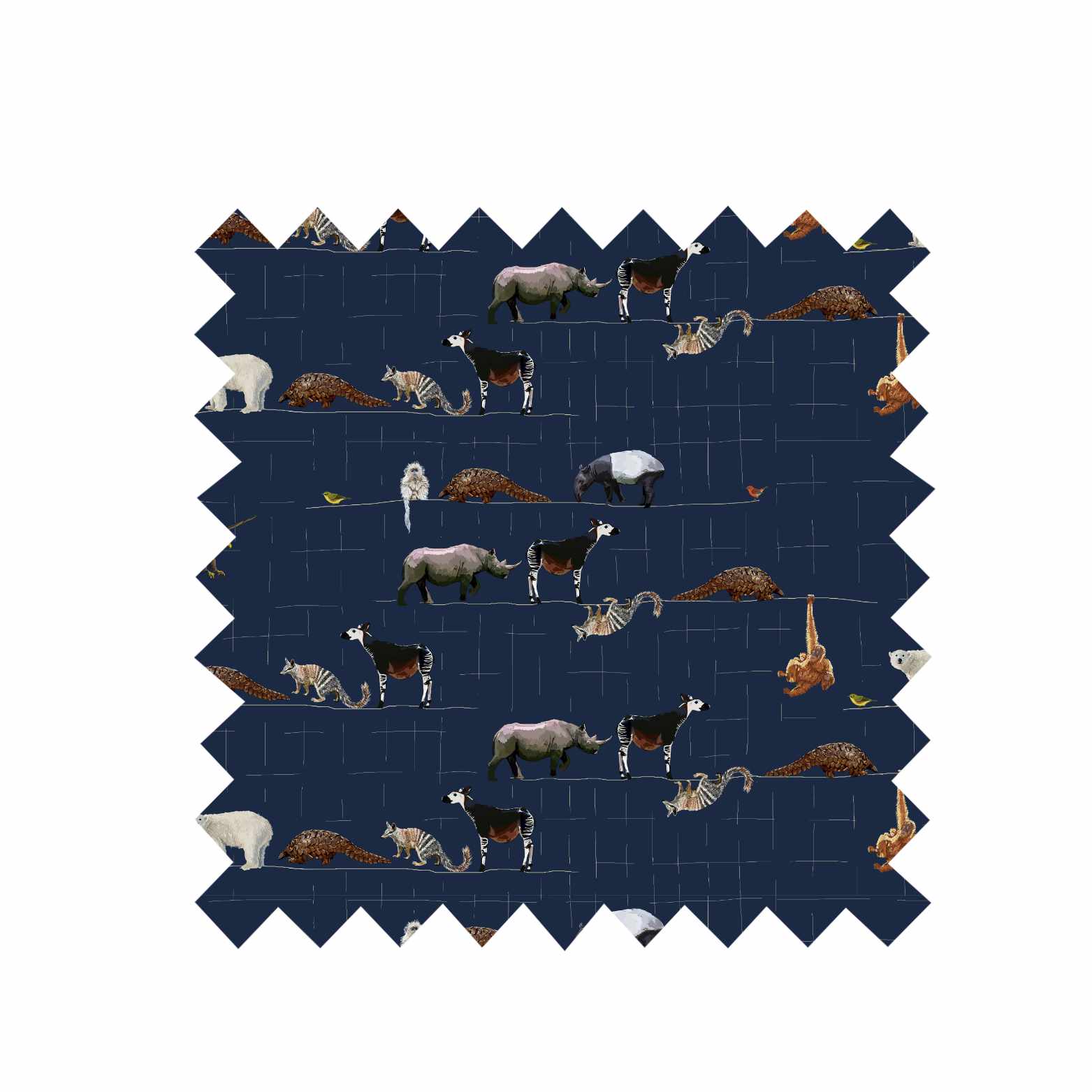 Remnant - 38x158cm - Endangered Animals - Twill