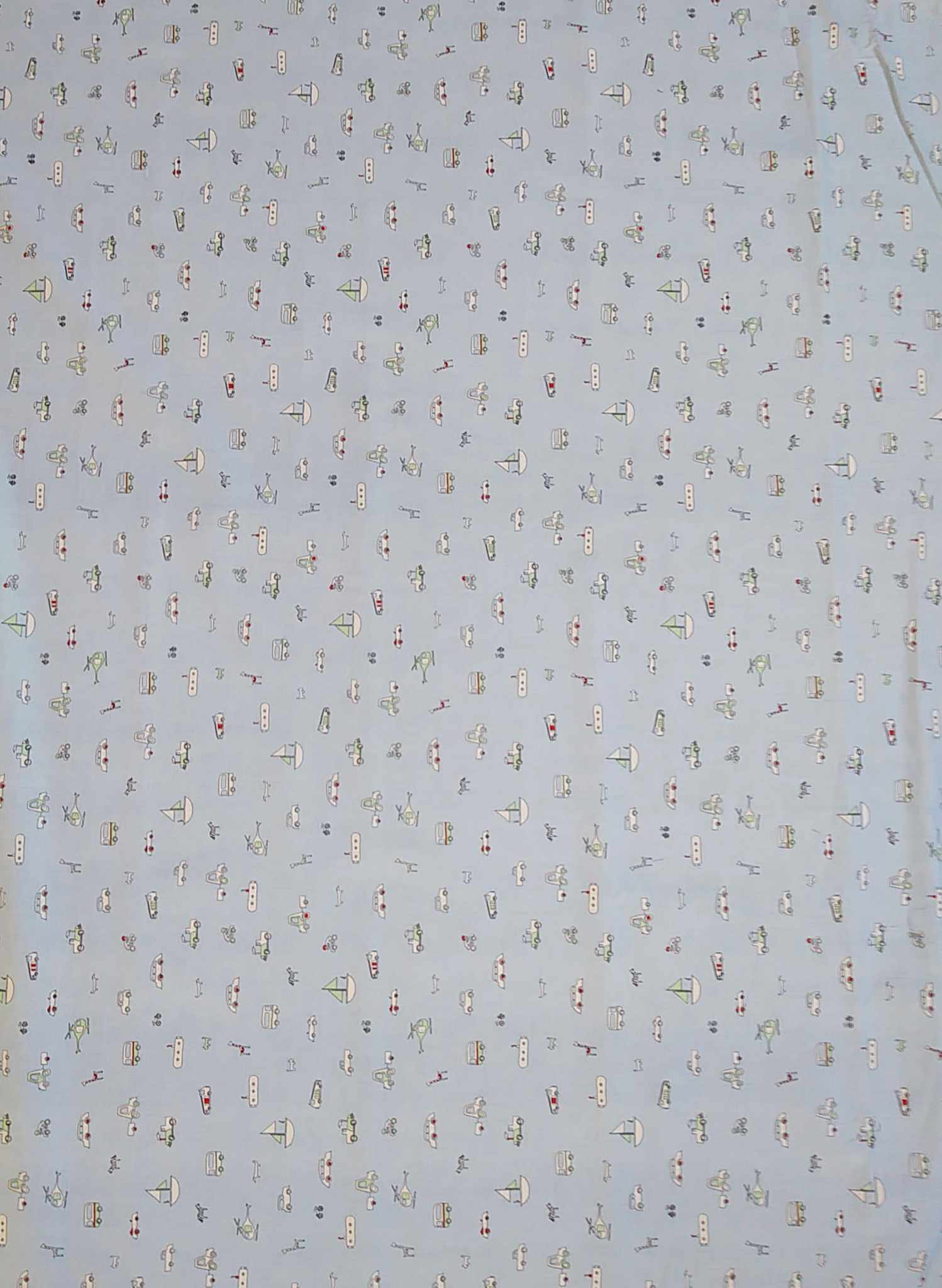 Remnant - 156cm x 228cm - Beep Beep Fabric - Cotton