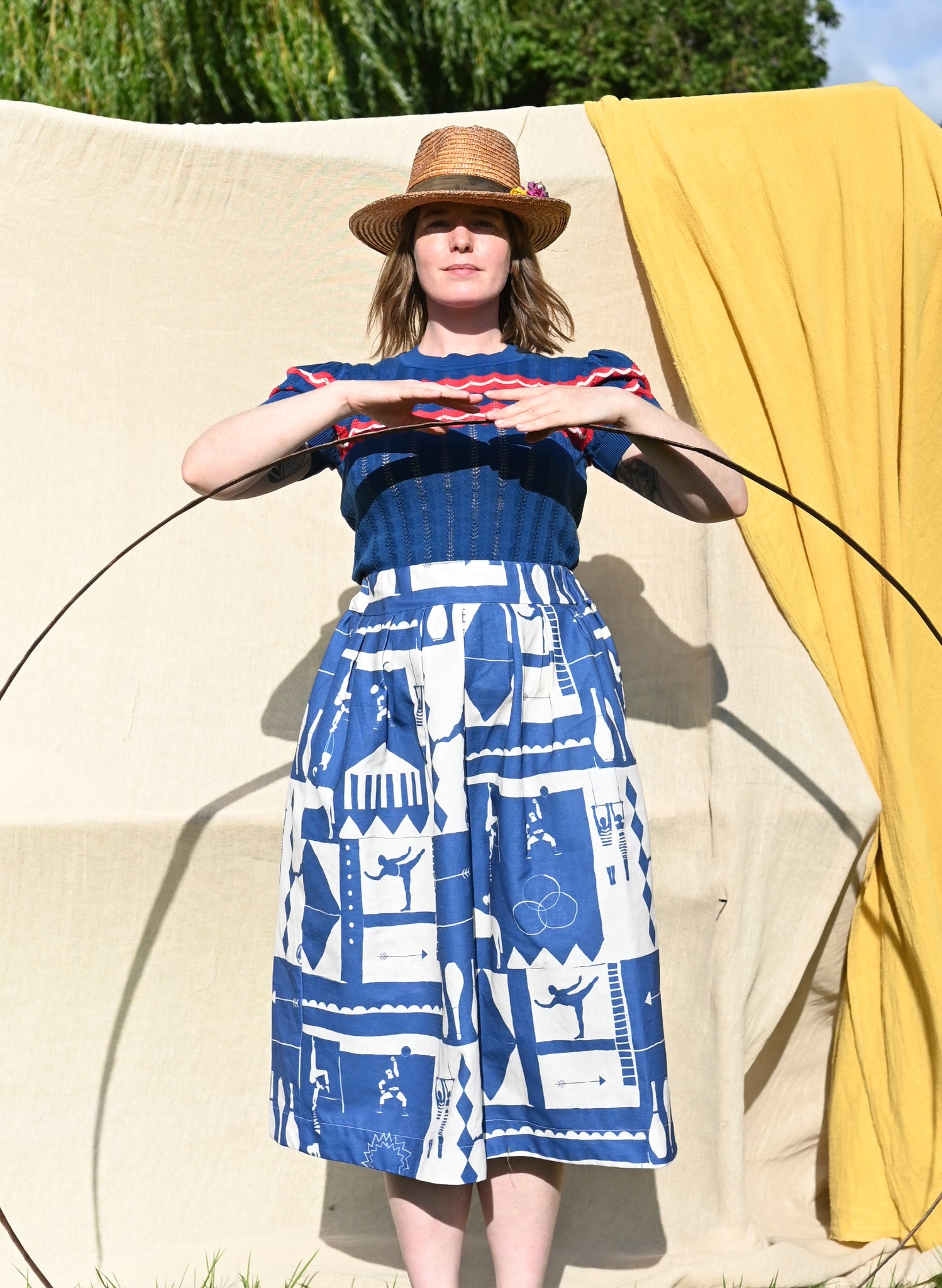 Florence Skirt - Blue Circus Sports