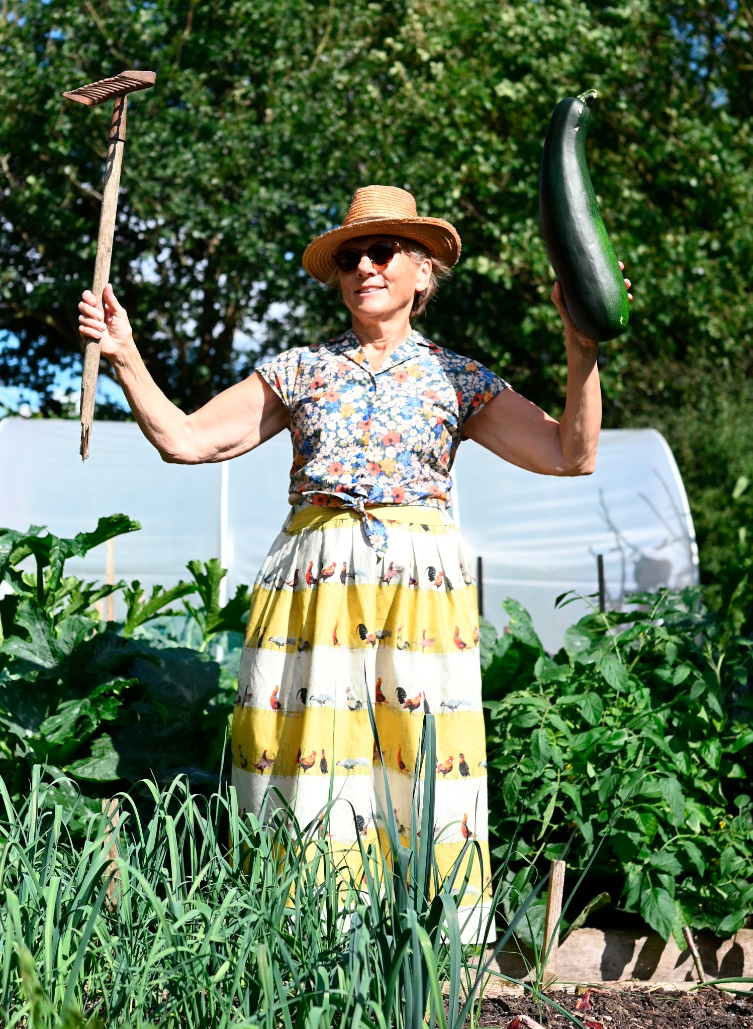 Florence Skirt - Yellow Chickens