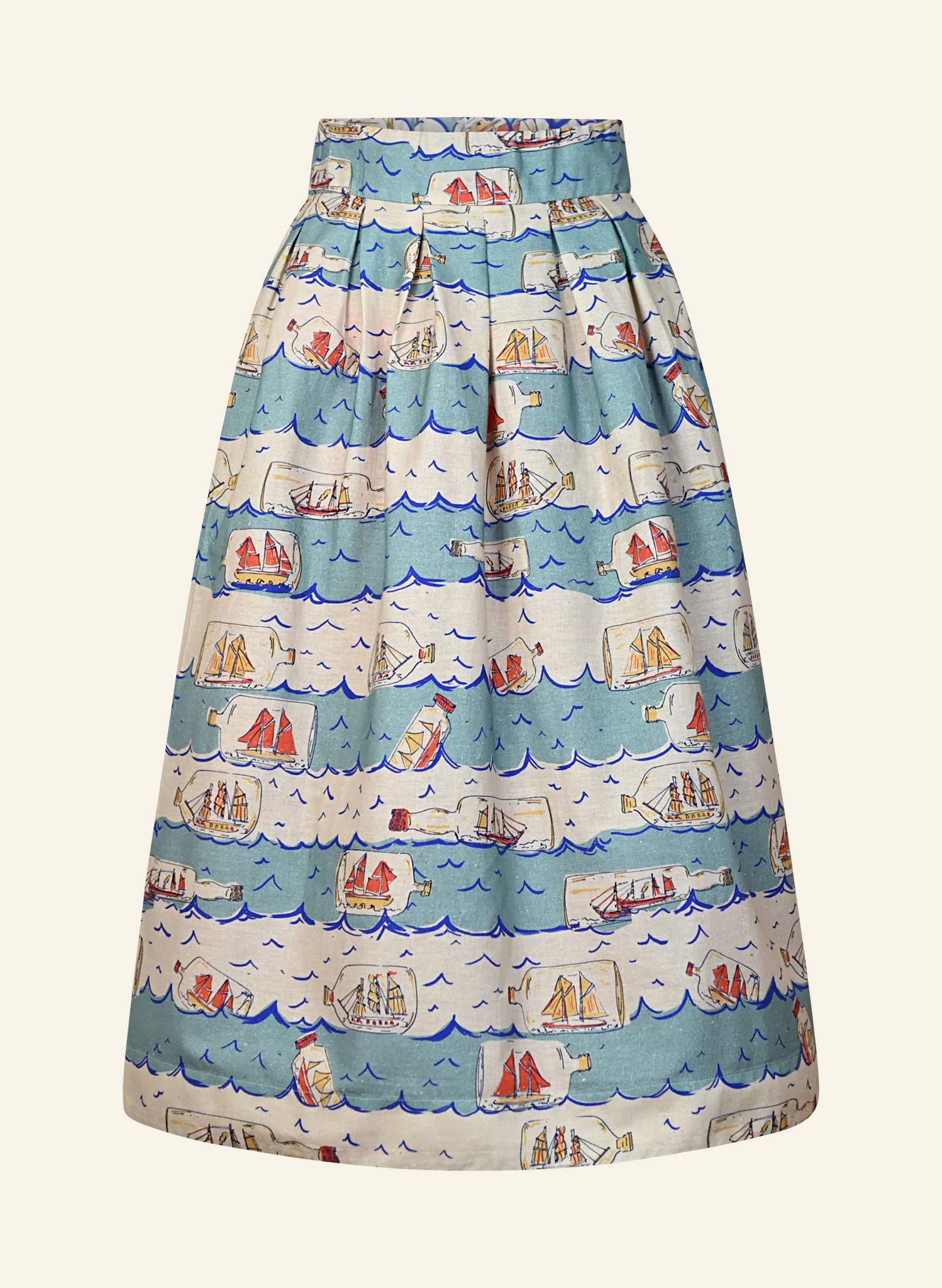 Florence Skirt - Blue Ships Ahoy