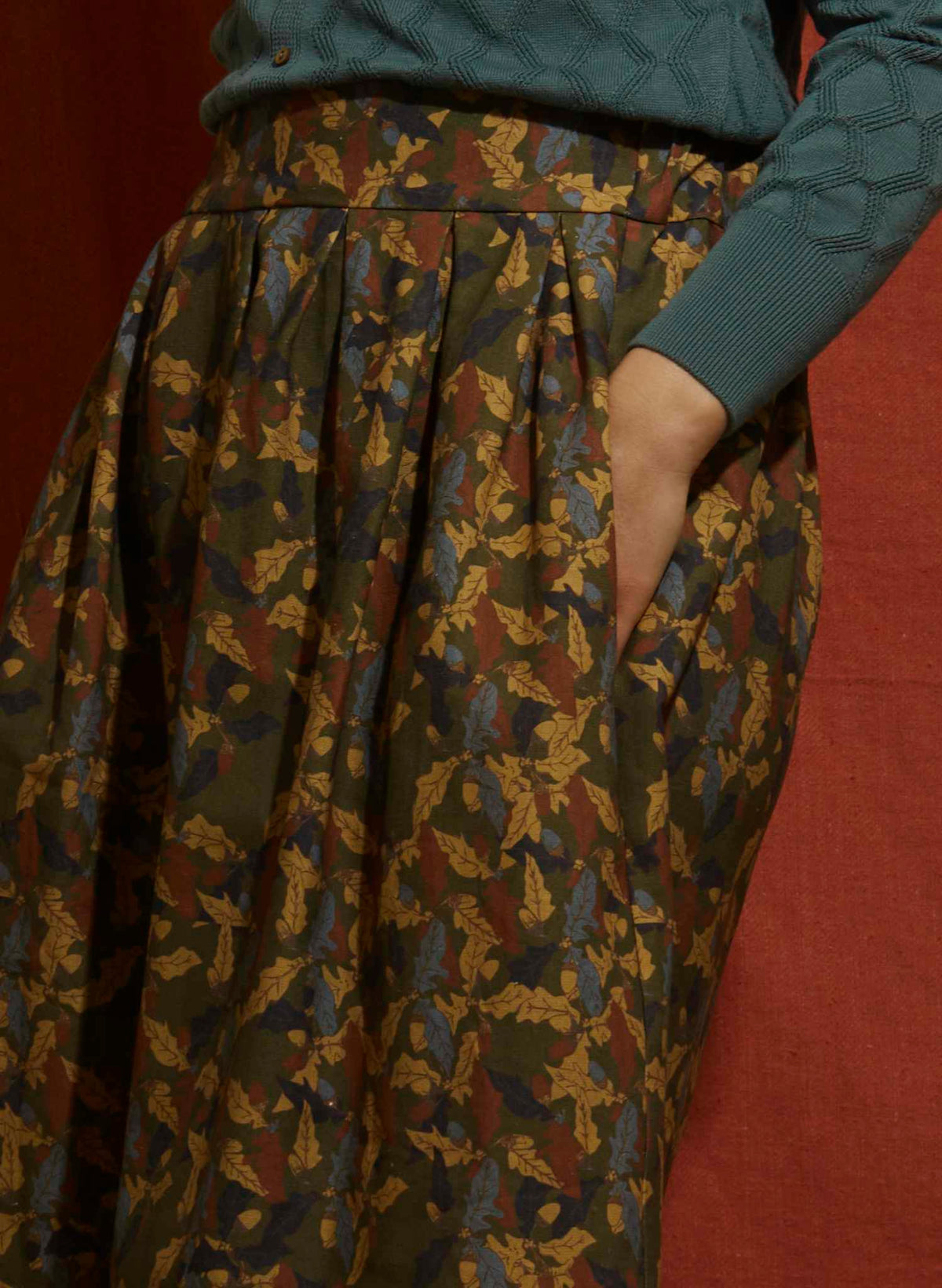 Florence Skirt - Green Acorns
