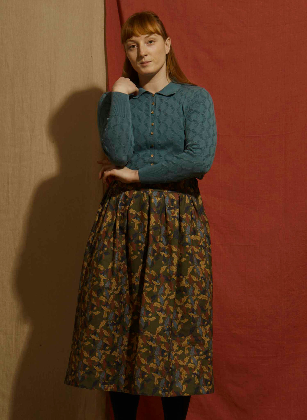 Florence Skirt - Green Acorns