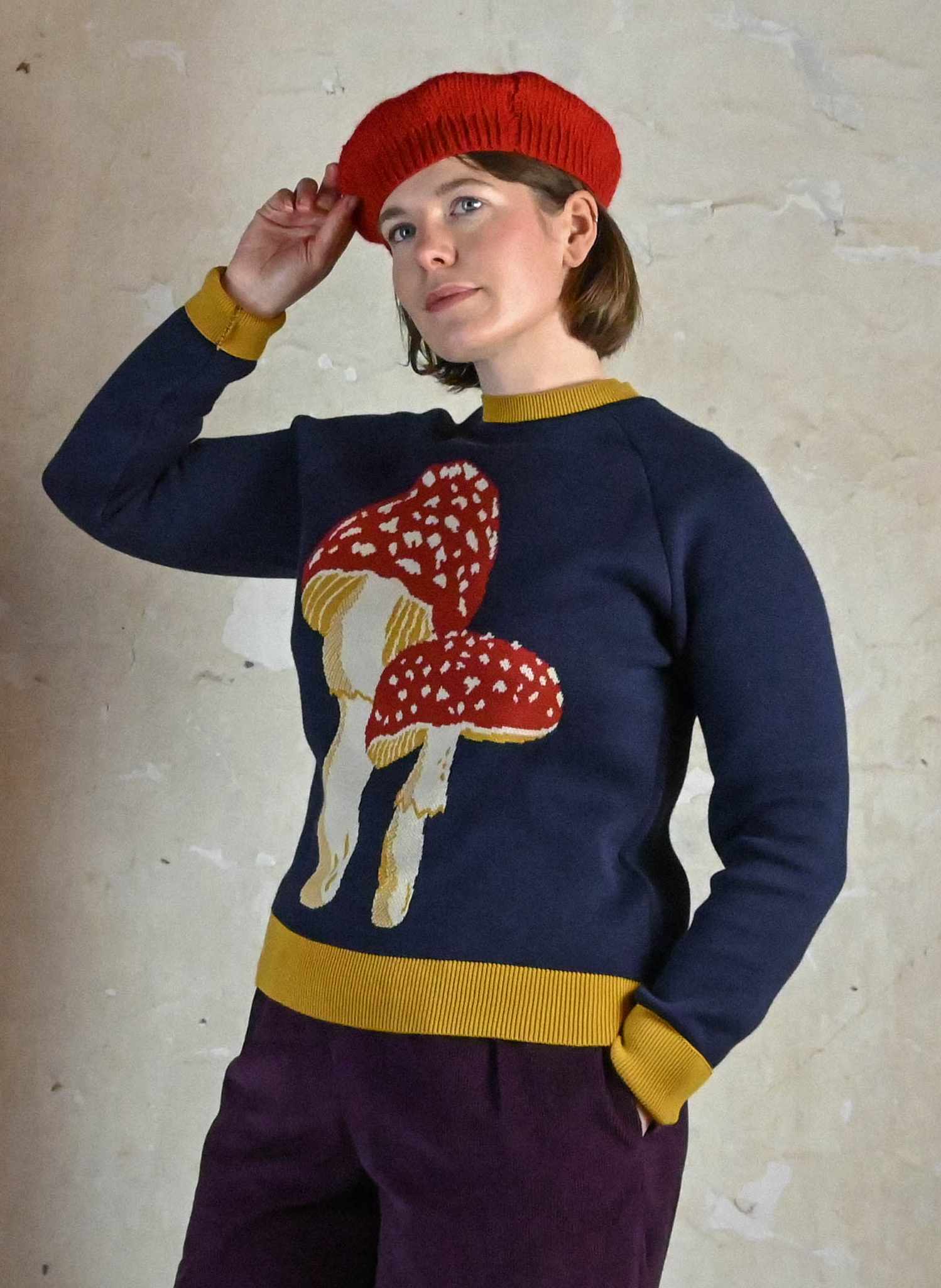 Fred - Navy Mushroom Jumper