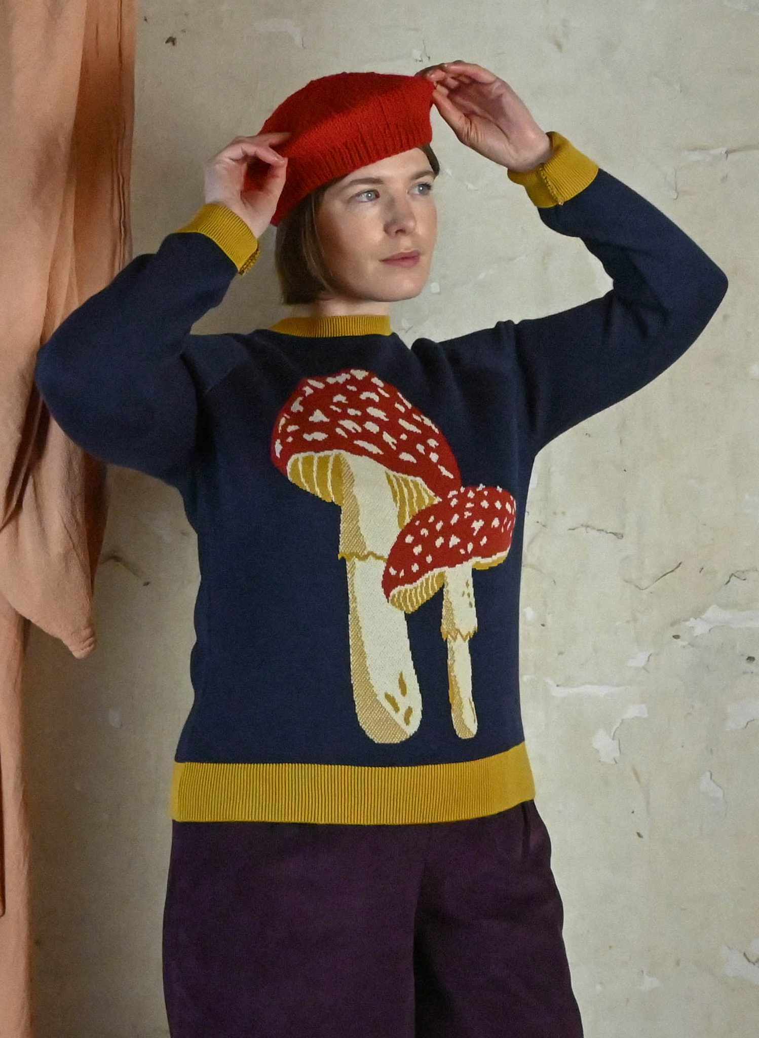 Fred - Navy Mushroom Jumper