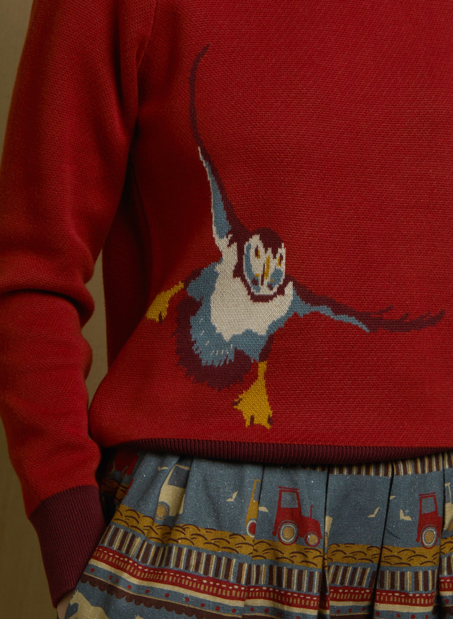 Fred - Rust Puffin Jumper