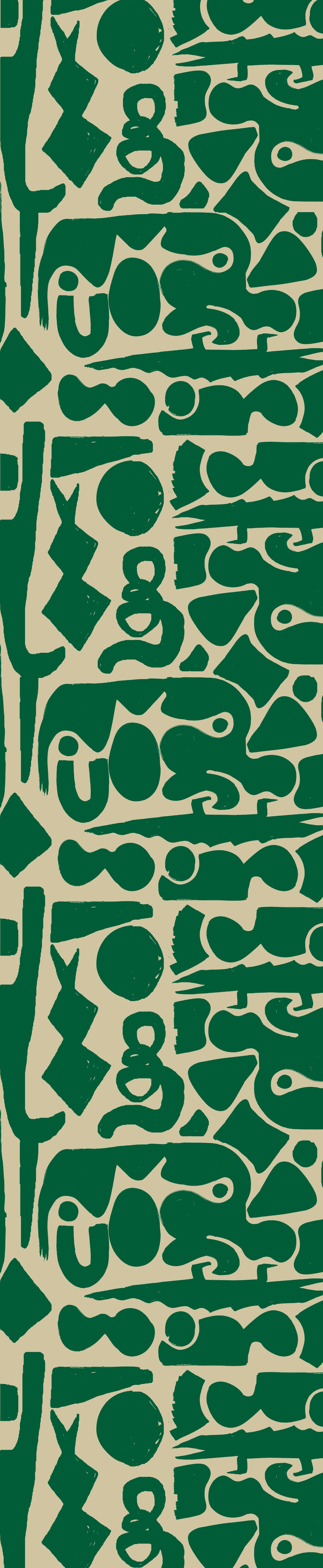 Remnant - 62x92cm - Green Cave - Linen