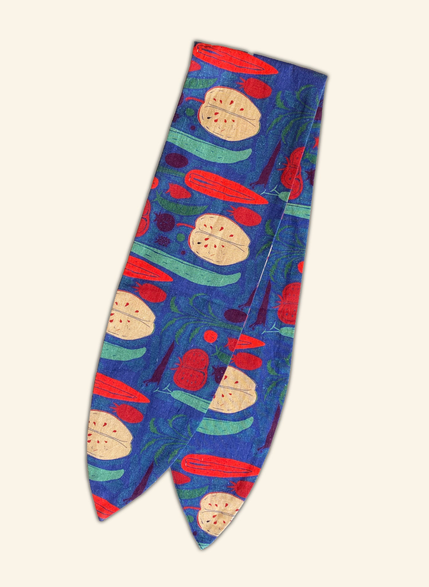 Hair Tie - Navy Vegetable