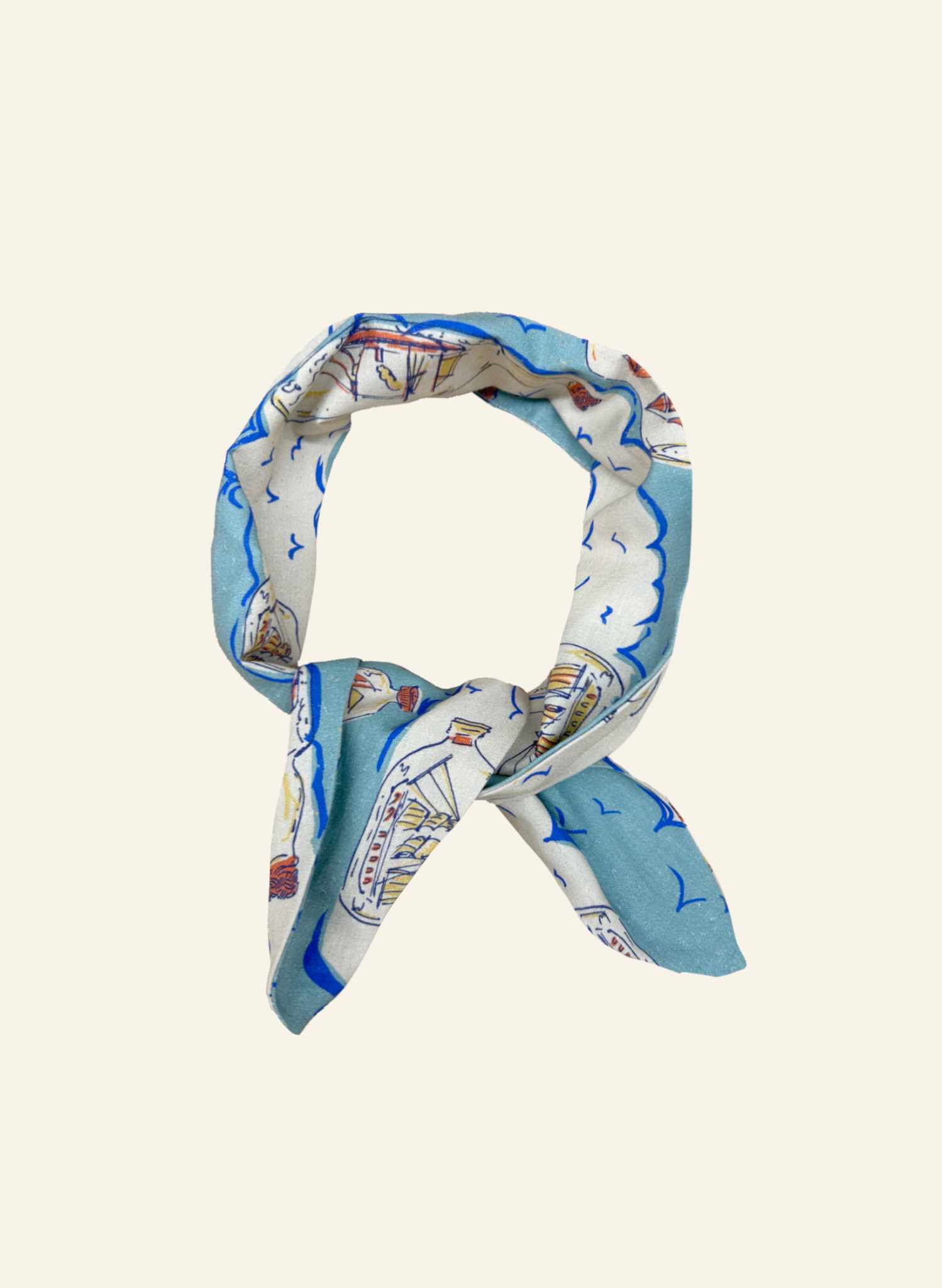 Hair Tie - Blue Ships Ahoy