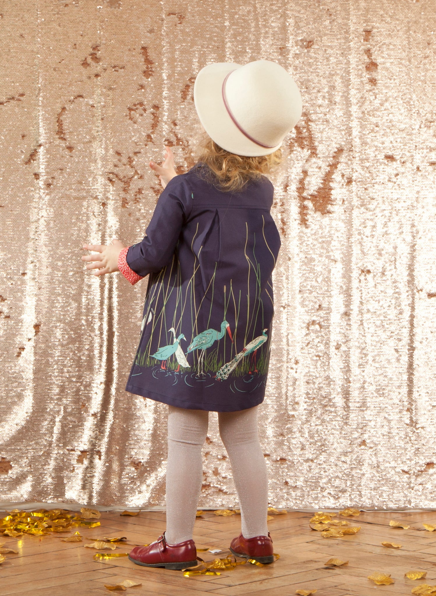 Archive Sale - Children's Cloche Hat - Navy