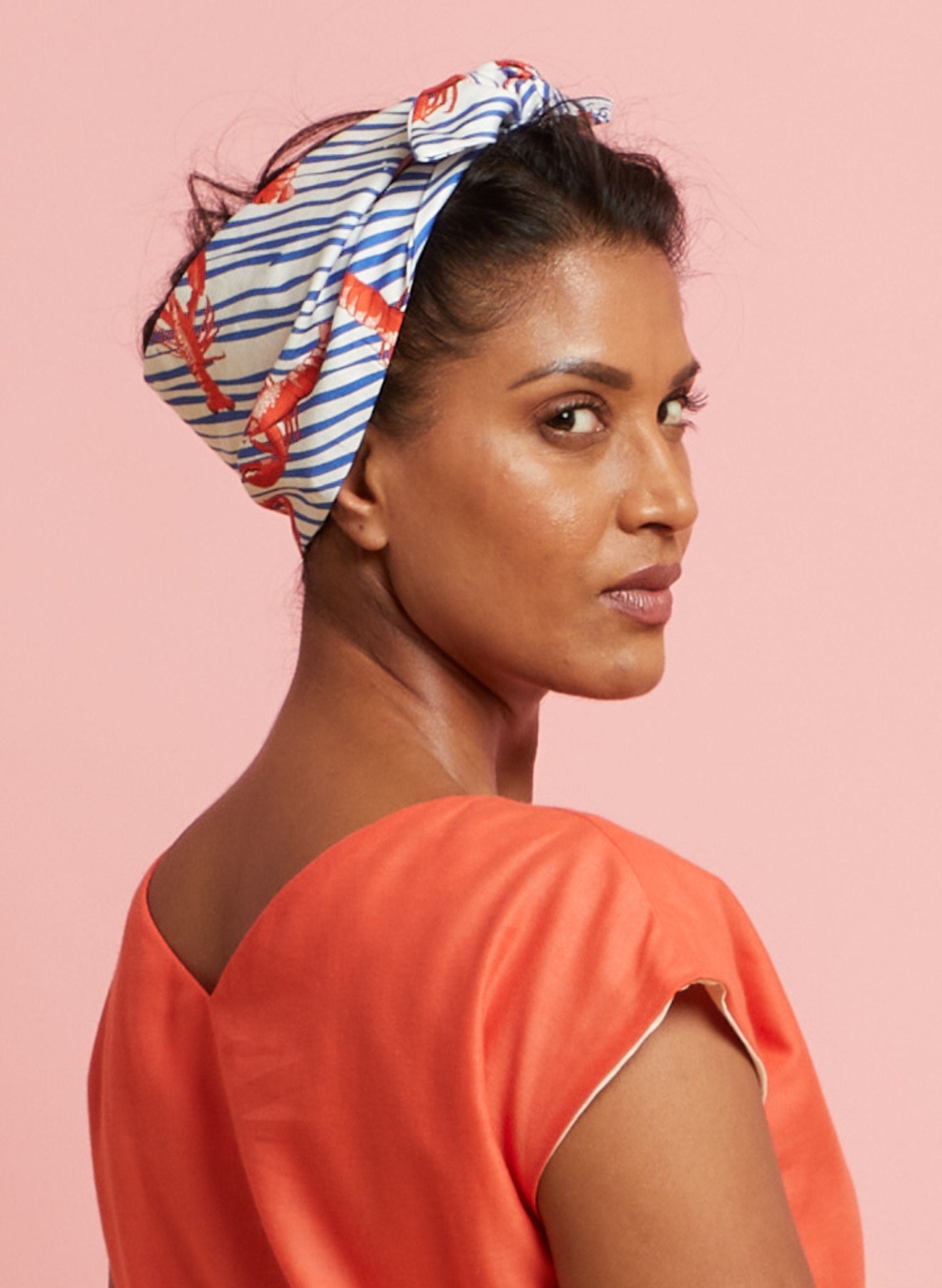 Hair Tie - Navy Tiger