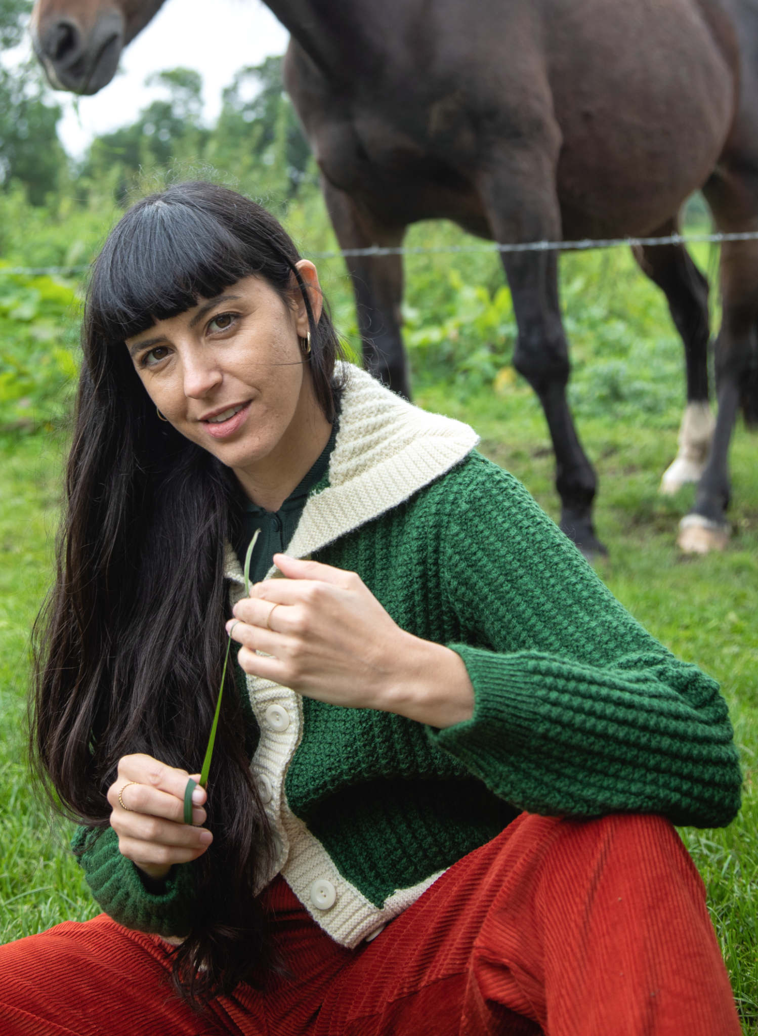 Heritage -  100% British Wool Cardigan - Corvette Green Cardigan
