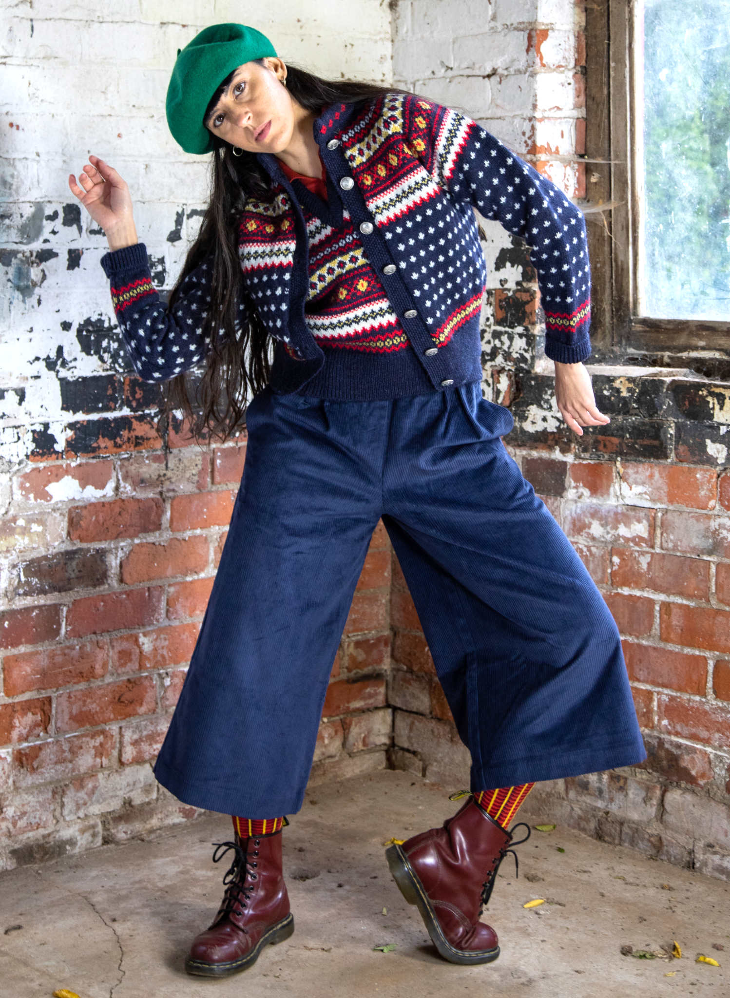 Heritage - Molly Navy Cardigan | 100% British Wool