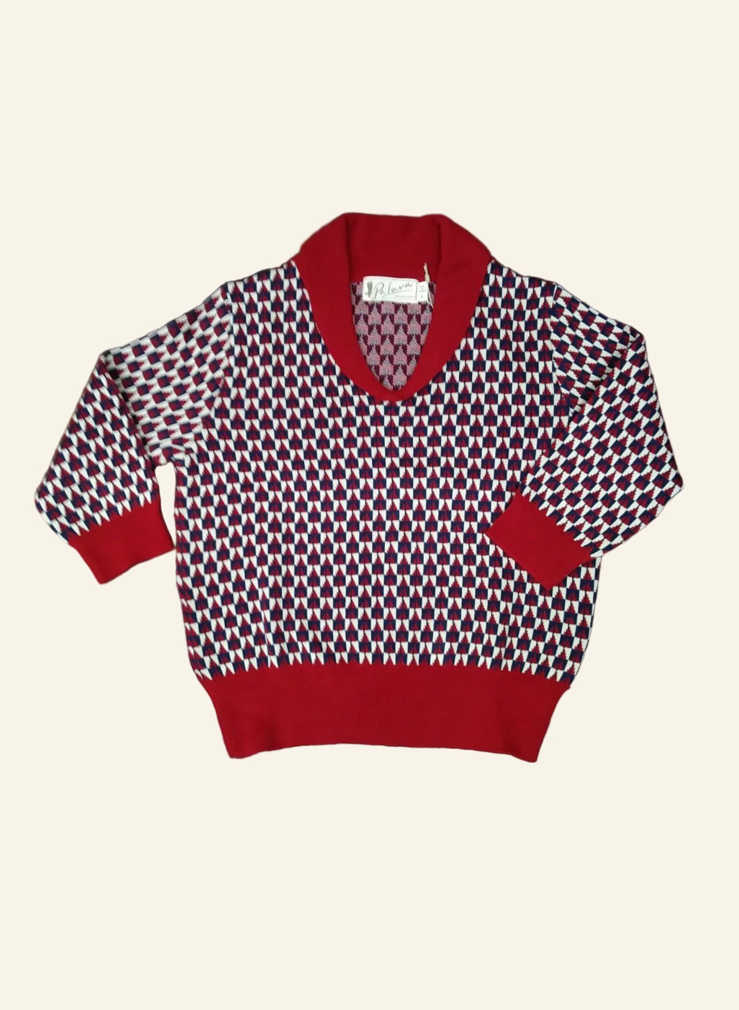 Archive Sale - Size S - Hilary Knitted Cotton Top - Navy Rocket
