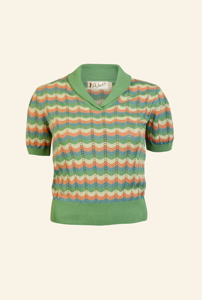 Hilary - Green Refresher - Knitted Top