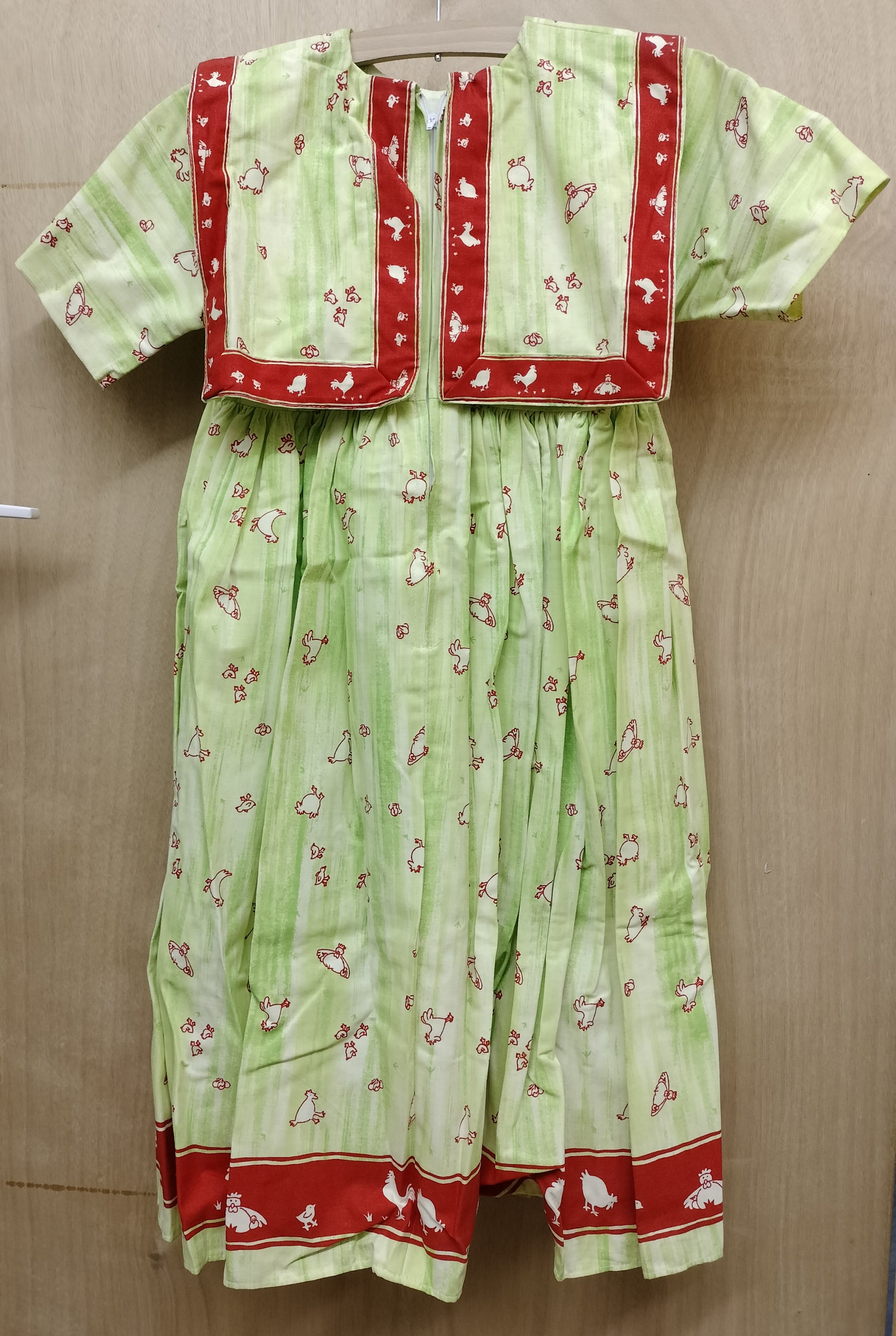 Archive Sale -Age 6-7-  Bryony Dress - Hens Mint